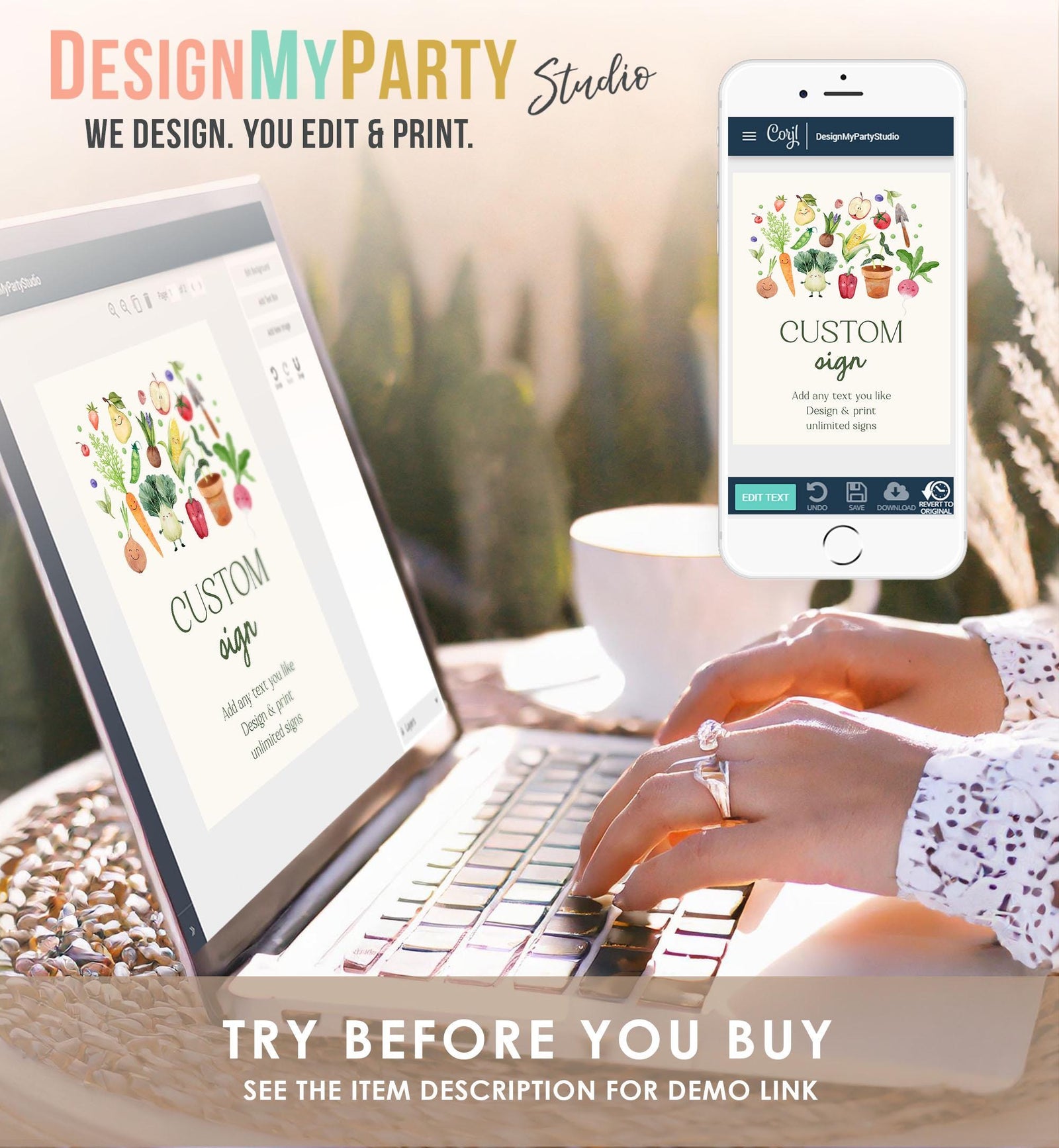 Editable Custom Sign Locally Grown Baby Shower Little Sprout Farmers Market Table Sign Birthday 8x10 Digital Template Printable 0544