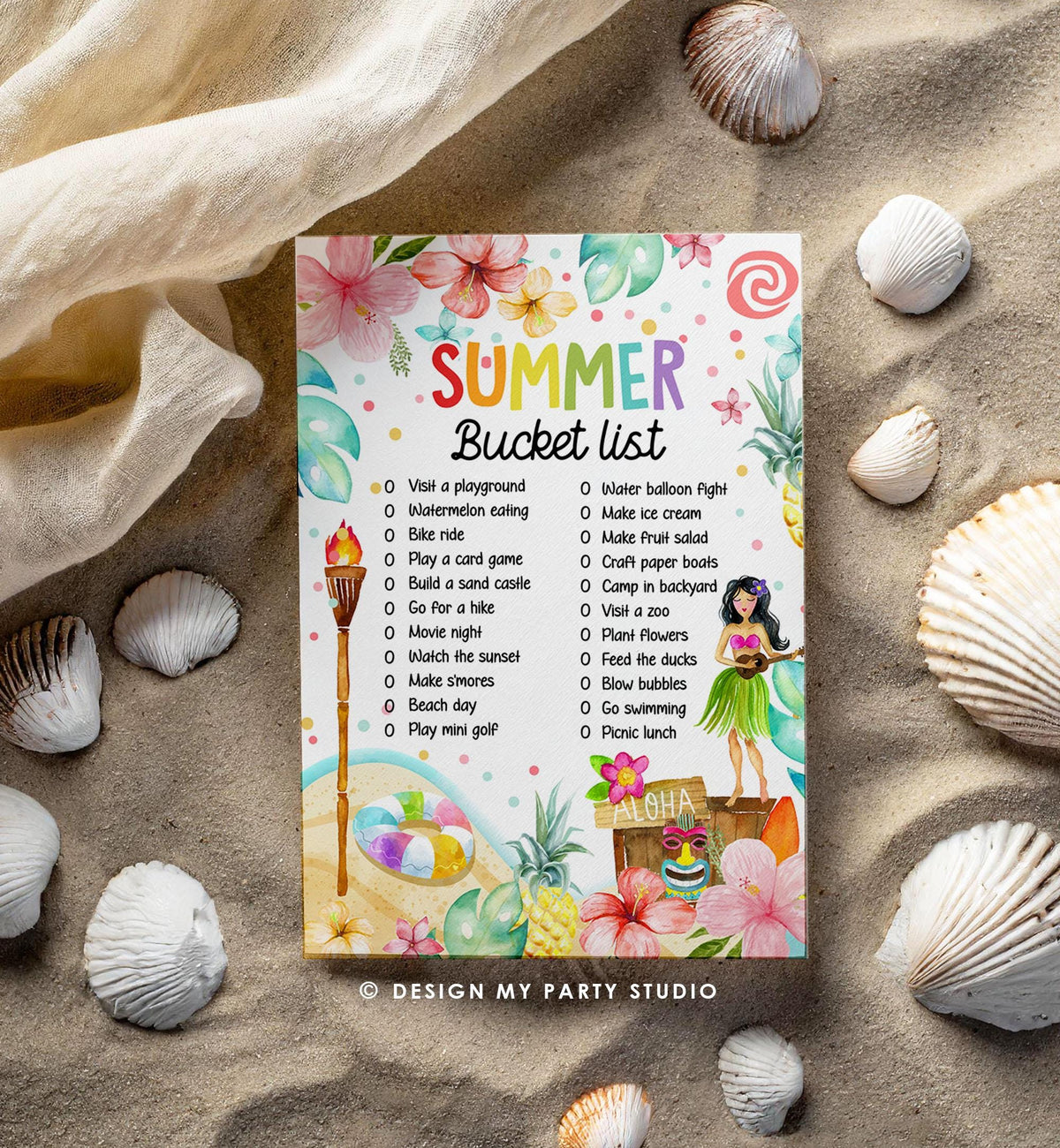Editable Summer Bucket List Countdown Summer Activity List Family Planner Checklist Summer Break Instant Digital Download Printable 0549