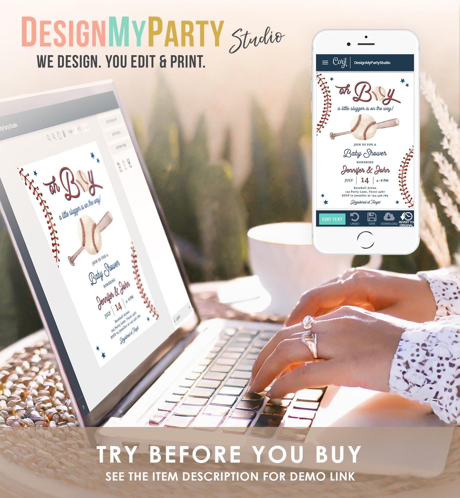 Editable Baseball Baby Shower Invitation Sports Baby Shower Baseball Little Slugger On The Way Digital Download Template Printable 0492