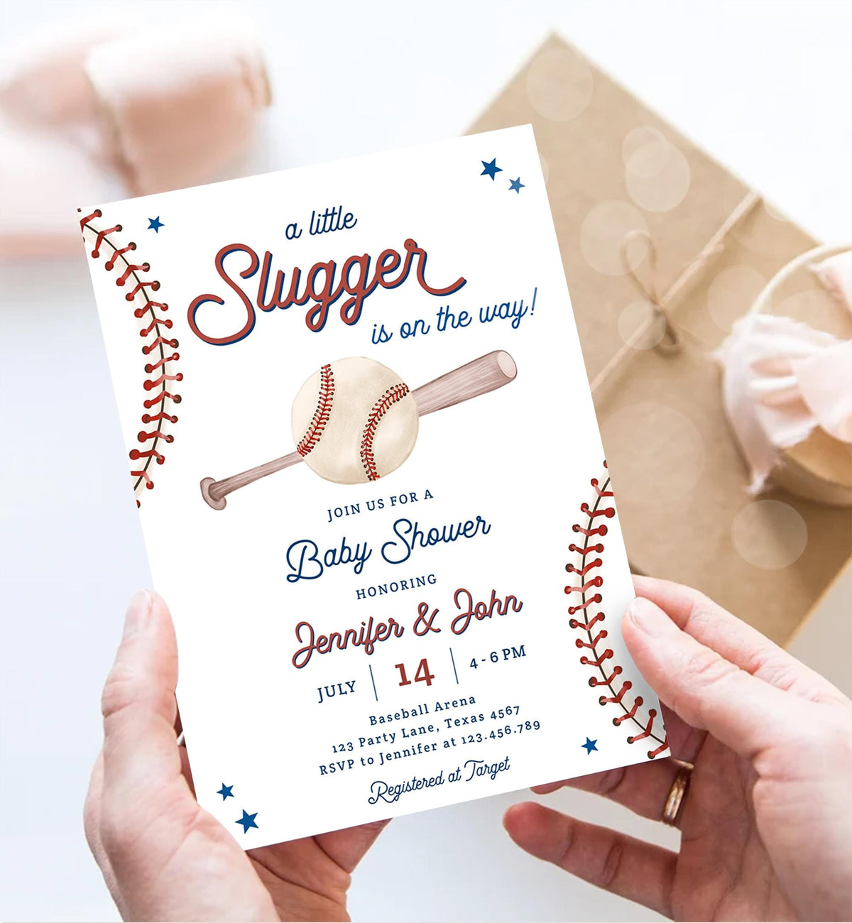 Editable A Little Slugger On The Way Baseball Baby Shower Invitation Sports Baby Shower Baseball Digital Download Template Printable 0492
