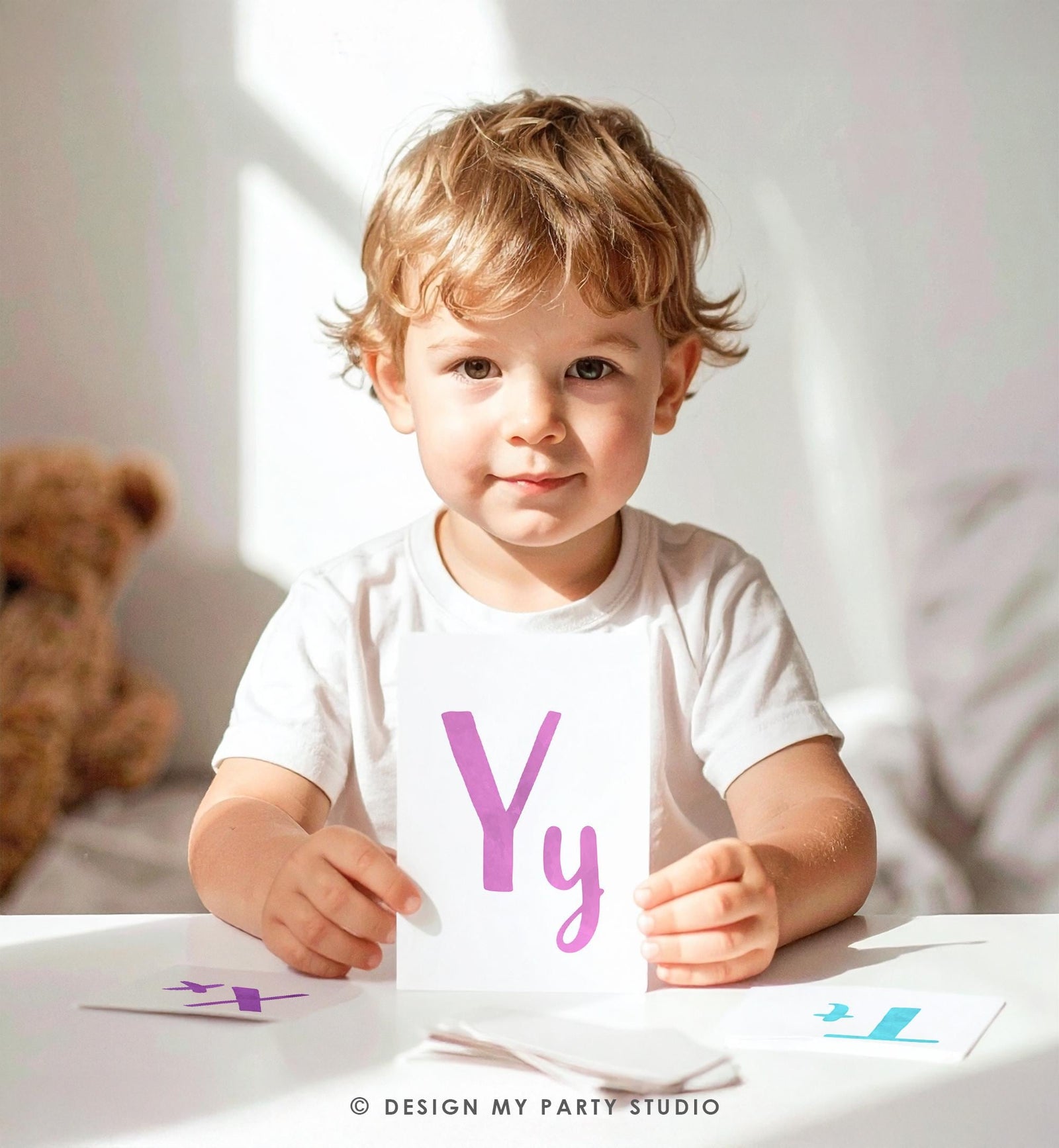 ABC Flash Cards Alphabet Educational Learn ABCs Kids Rainbow Colors Flashcards Classroom Wall Decor A to Z Digital Download Printable 0550