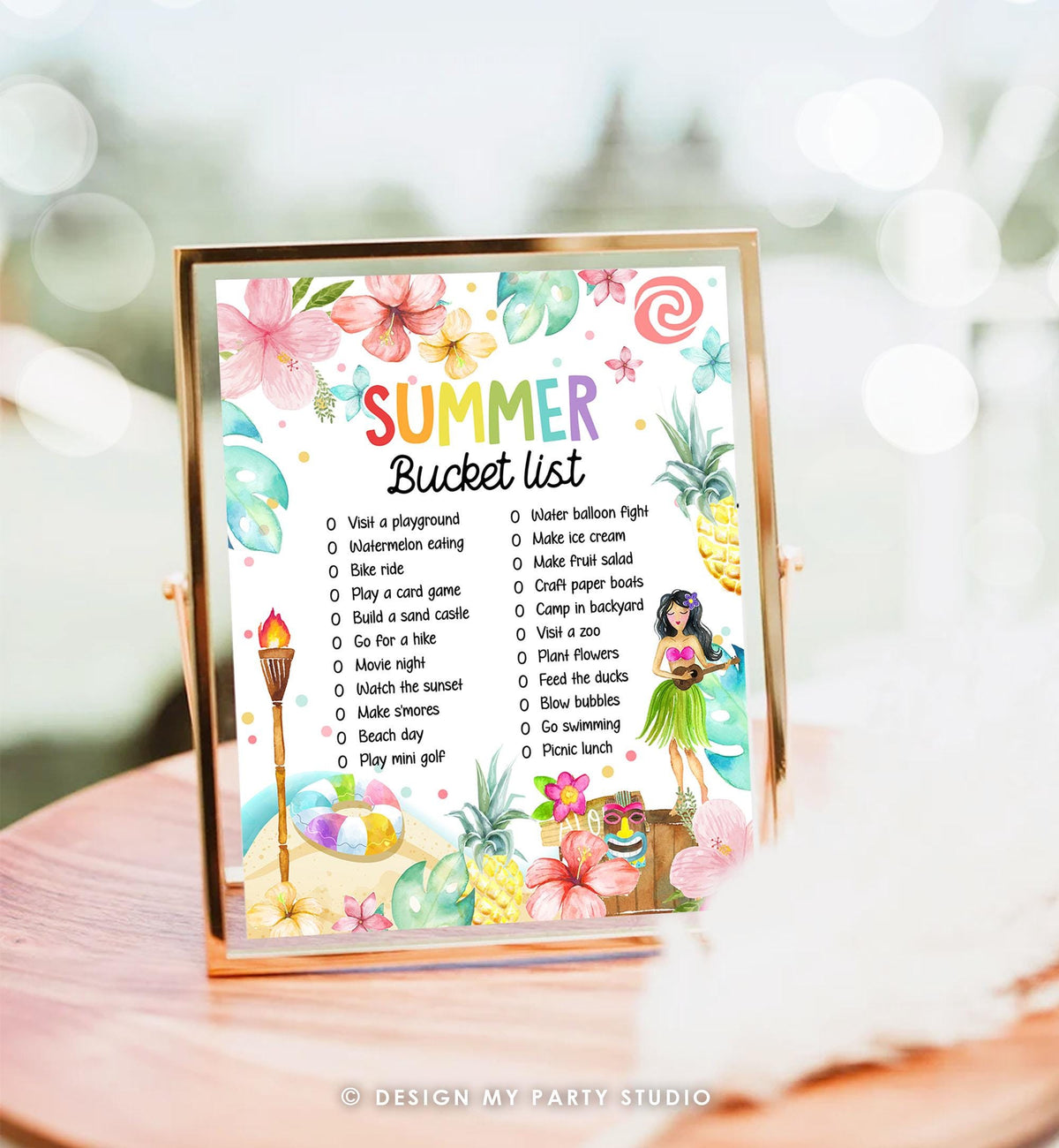 Editable Summer Bucket List Countdown Summer Activity List Family Planner Checklist Summer Break Instant Digital Download Printable 0549