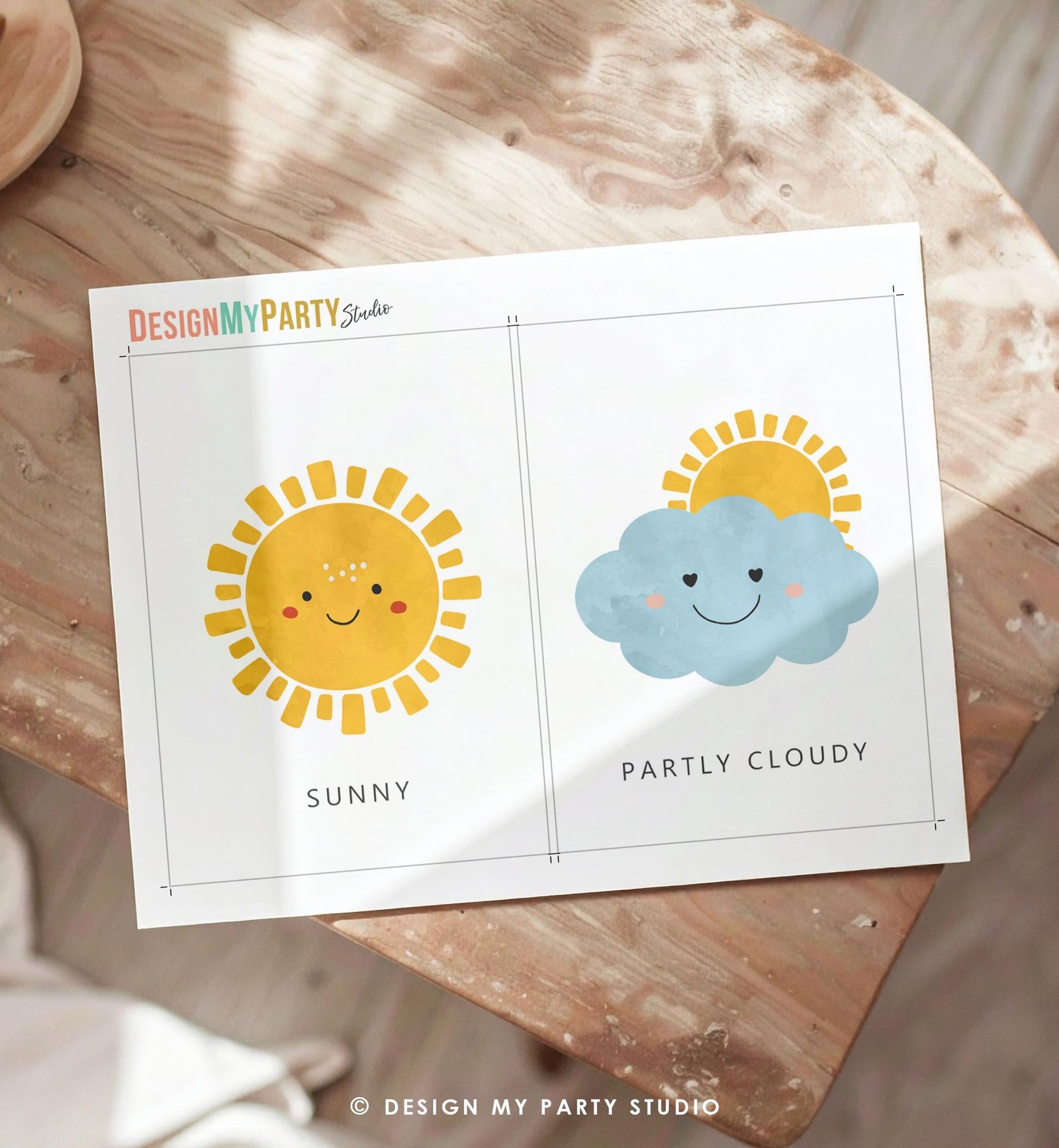 16 Weather Flash Cards Educational Flashcards Forecast Graph Rainbow Colors Montessori Classroom Decor Digital Download Printable 0550