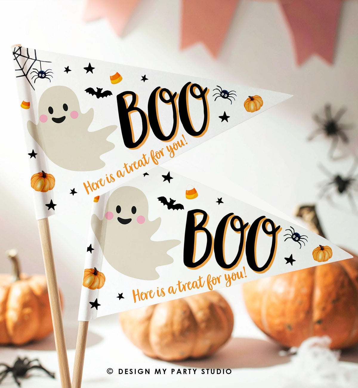 Printable Boo Basket Filler Halloween Flag Halloween Gift Tag Boo Basket Flag Kids Been Booed Prints Props DIY Digital Download 0418 0261