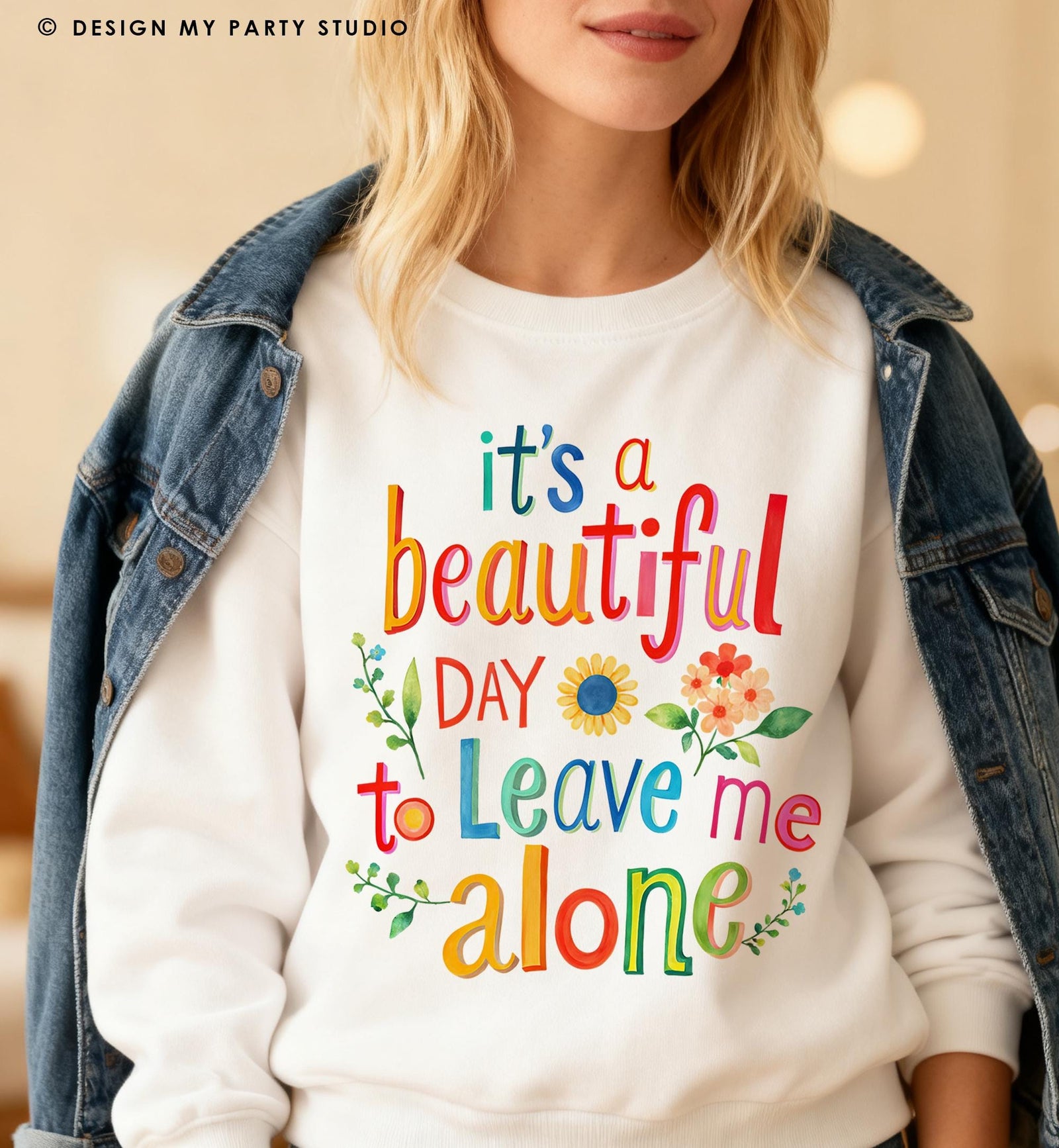 Its a Beautiful Day to Leave me Alone Funny Quote Saying Introvert Anti Social PNG for Sublimation Instant Download Digital File 0569