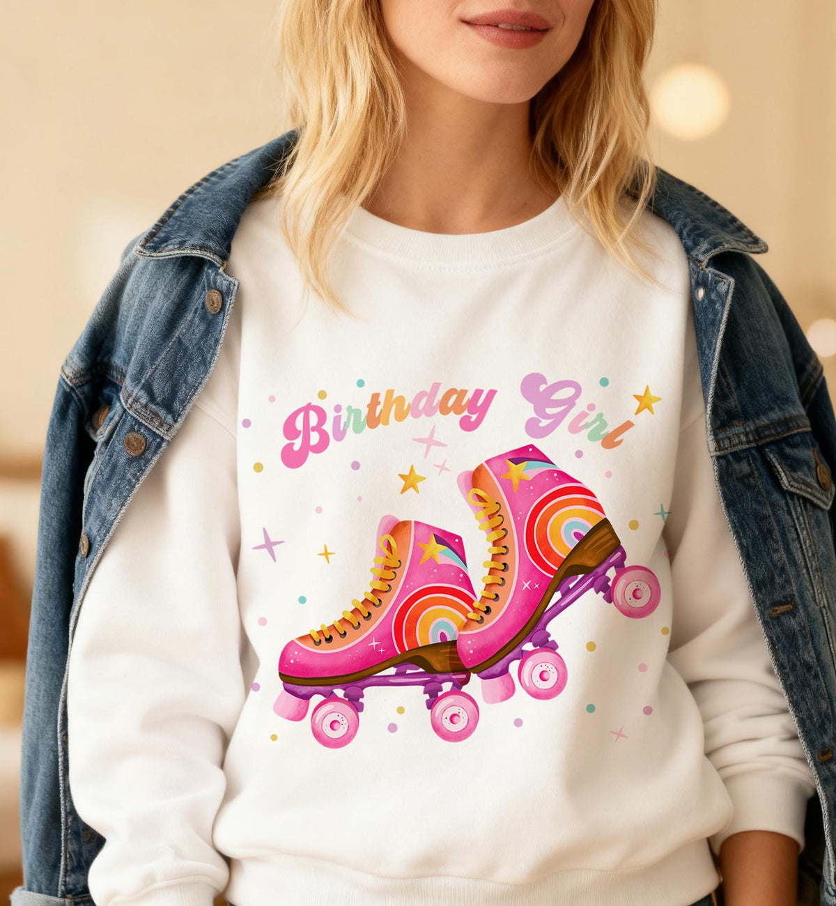 Roller Skating Birthday Party Girl Rolling into Birthday Girl PNG for Sublimation Birthday Shirt Instant Download Digital Download File 0569