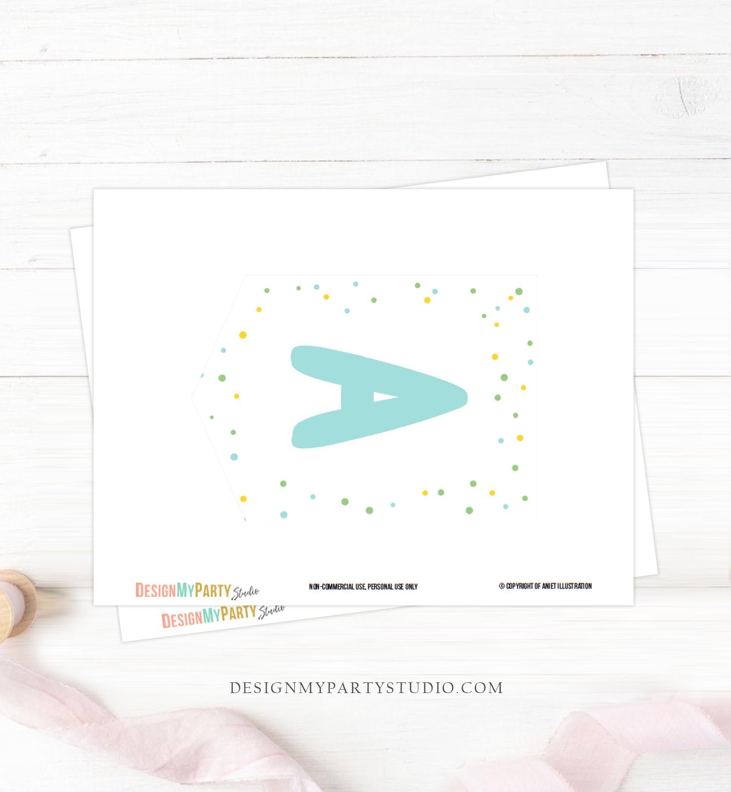 Baking Alphabet Birthday Banner A-Z Boy Little Chef Cooking Kitchen Party Decoration Instant Digital Download Printable 0364