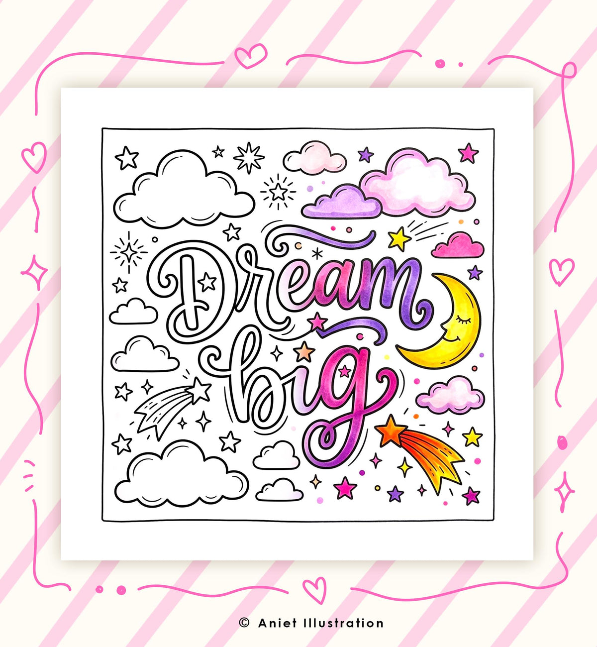 Affirmation Coloring Pages for Kids Teens Adults Stress Relief Inspirational 10 pages PDF Digital Coloring Printable Instant Download 0547