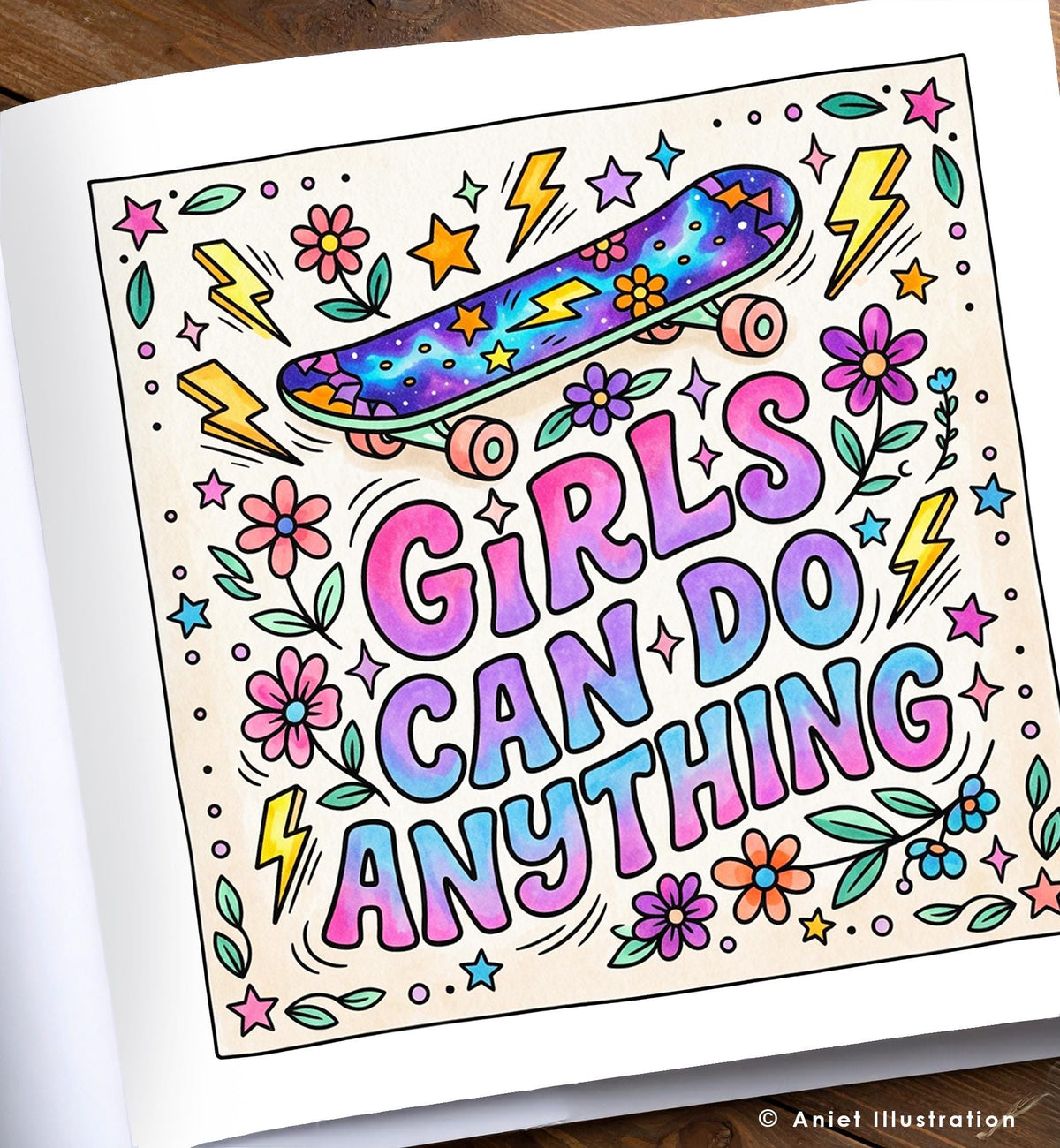 Affirmation Coloring Pages for Kids Teens Adults Stress Relief Inspirational 10 pages PDF Digital Coloring Printable Instant Download 0547