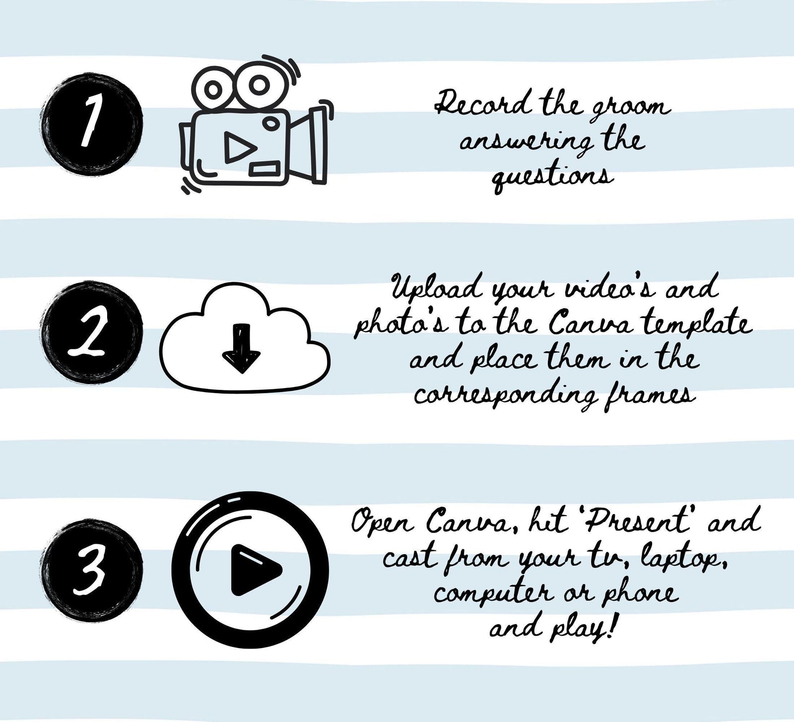 Editable Bachelorette Party Game Bridal Shower Game What Did The Groom Say Template Last Toast on the Coast Digital Download Canva Template
