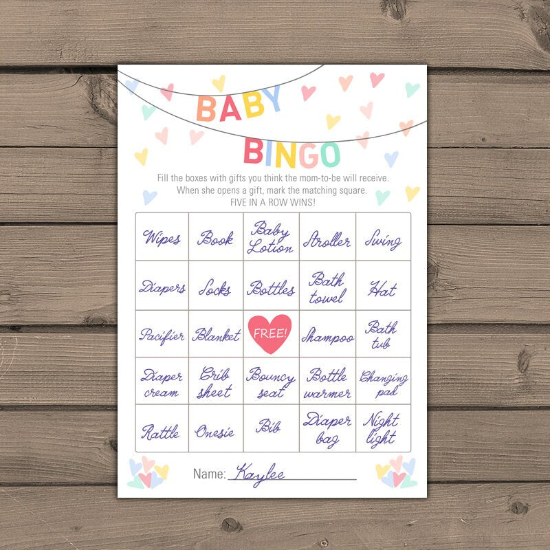 Baby shower Bingo game Bingo cards download Baby sprinkle game Confett - Design My Party Studio baby-shower-bingo-game-bingo-cards-download-baby-sprinkle-game-confett-design-my-party-studio