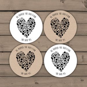 Engagement party Tags Cupcake toppers Wedding cupcake toppers Wedding favors Engagement decoration Instant download Digital PRINTABLE DIY