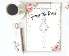 guess the dress bridal shower game Guess The Dress Bridal Shower Game Wedding Shower game Dress Game Shower  Activity Bachelorette Party Game Instant Download PRINTABLE 0030