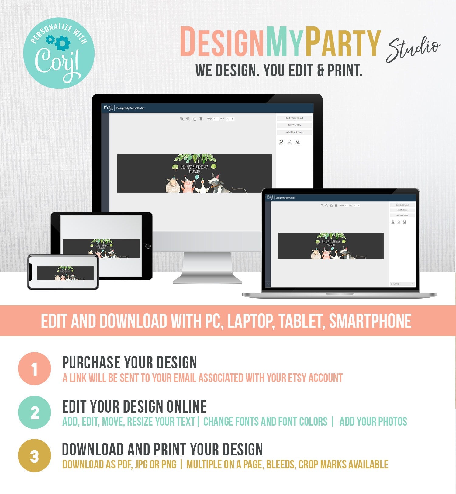 Editable Water Bottle Labels Farm Animals Boy Birthday Barnyard Farm Birthday Decor Cow Pig Printable Bottle Labels Template Corjl 0155