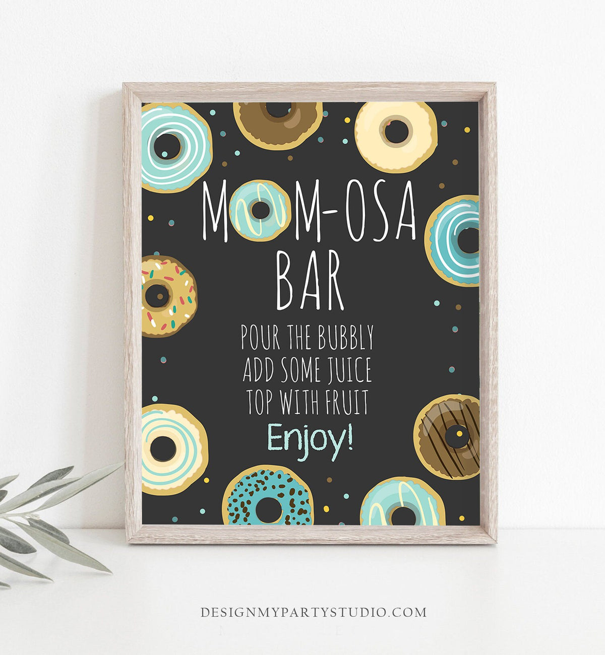 Donut Baby Shower Signs Momosa Bar Sign Mimosa Mimosa Bar Sprinkle Donut Party Donut Shower Donut Table Shower Decor Download PRINTABLE 0050