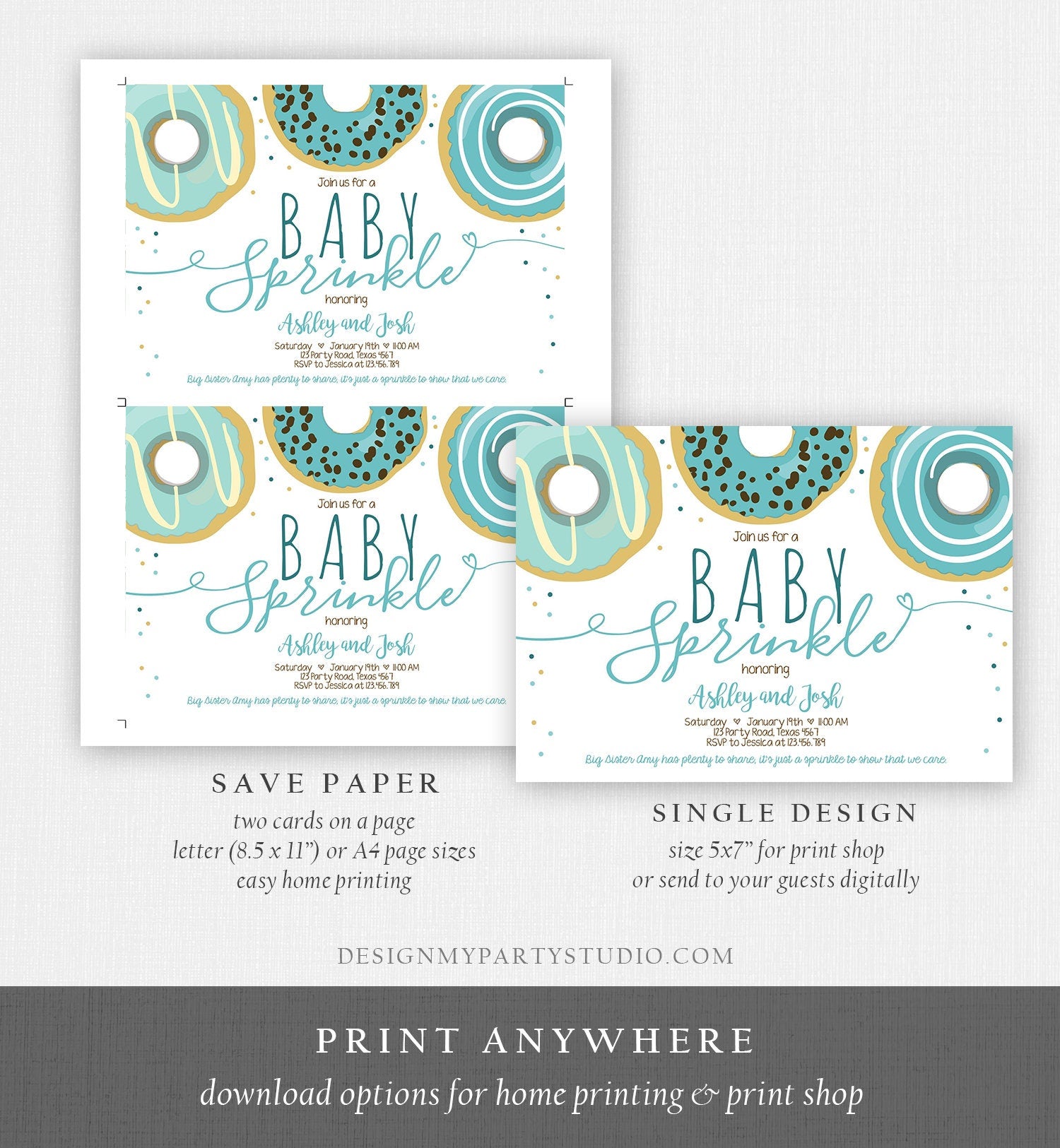 Baby Sprinkle Party Printables - My Party Design