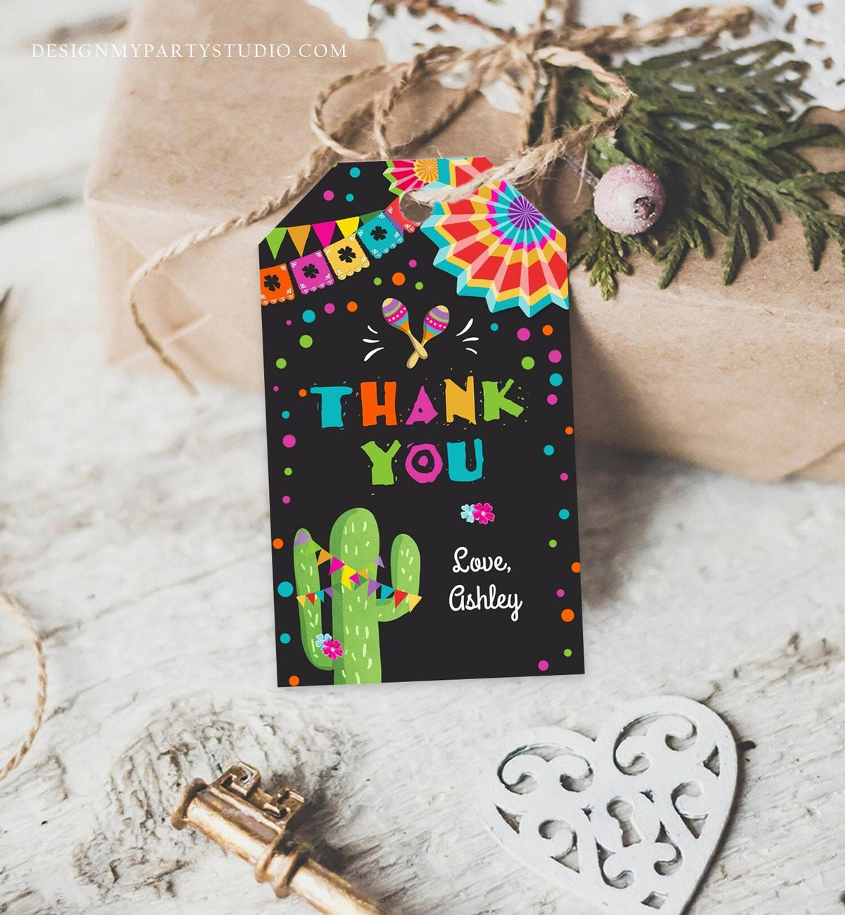 Editable Cactus Fiesta Favor Tags Fiesta Thank You Tags Mexican Muchas Gracias Bridal Shower Succulent Birthday Corjl Template 0045