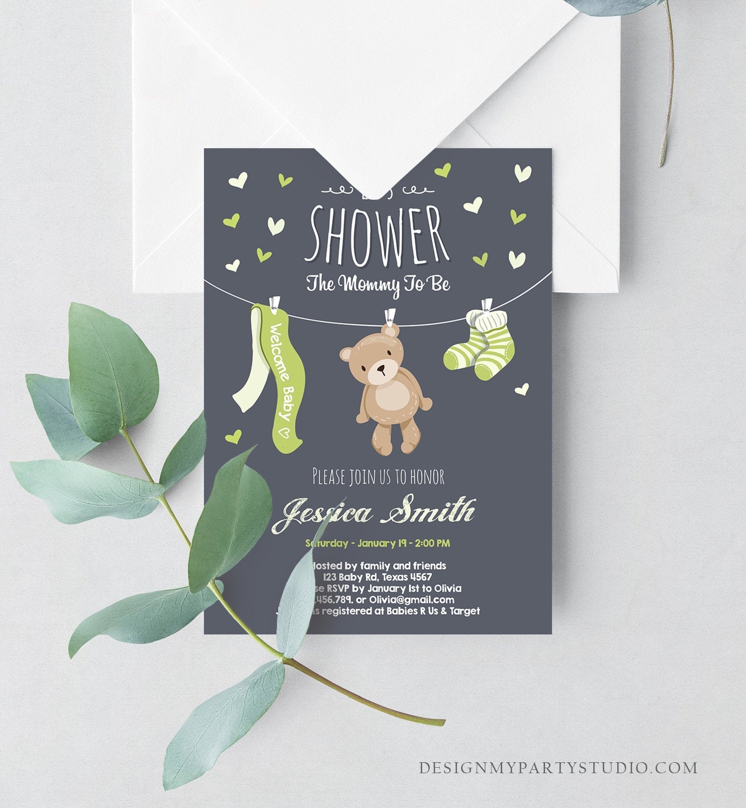 Baby Shower Invitations Templates Editable