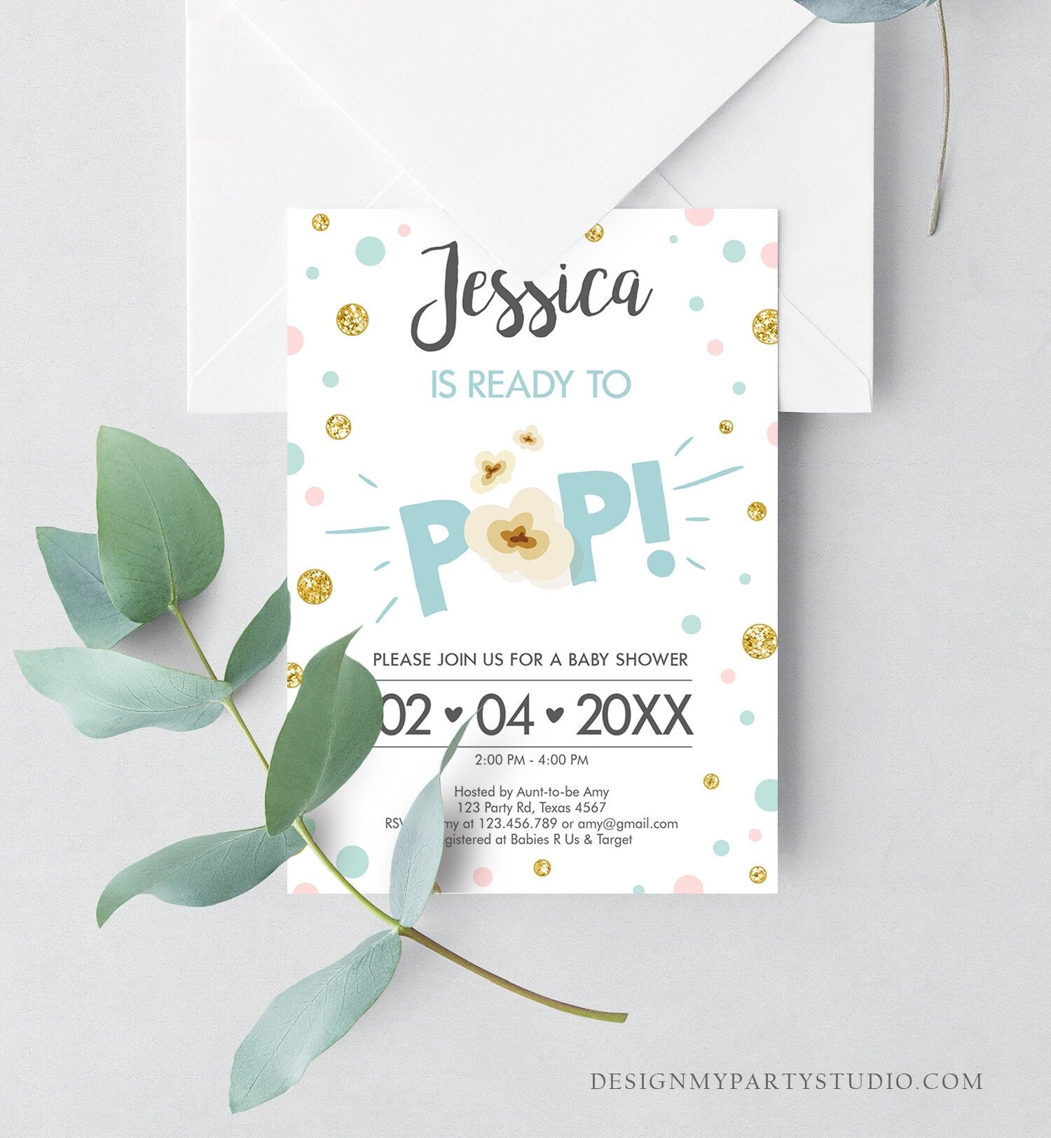 Ready To Pop Popcorn Template