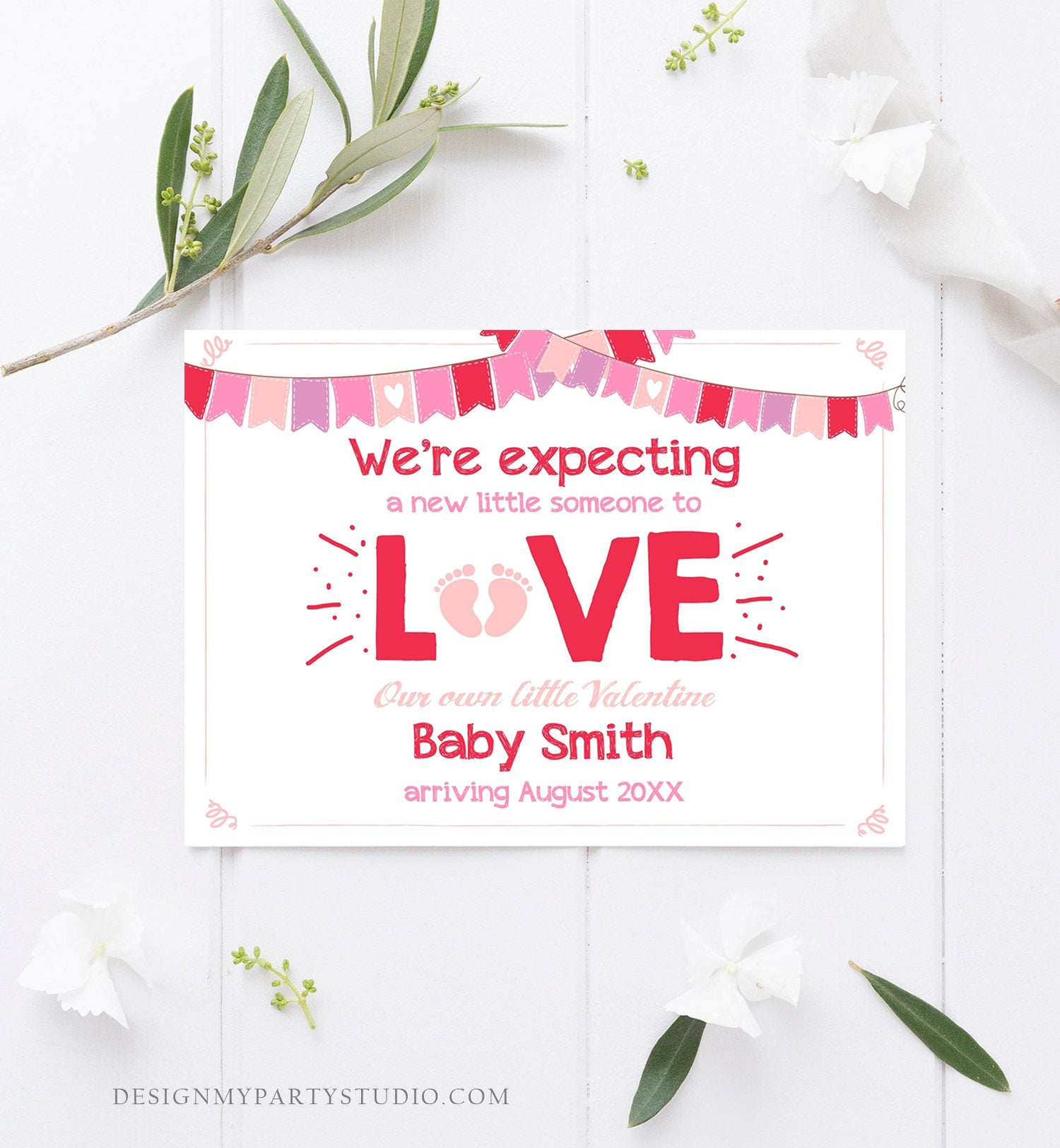 editable-valentine-pregnancy-announcement-grandparents-pregnancy-revea-design-my-party-studio for Free Printable Pregnancy Announcement Cards Editable Valentine Pregnancy Announcement Grandparents Pregnancy Revea - Design My Party Studio for Free Printable Pregnancy Announcement Cards