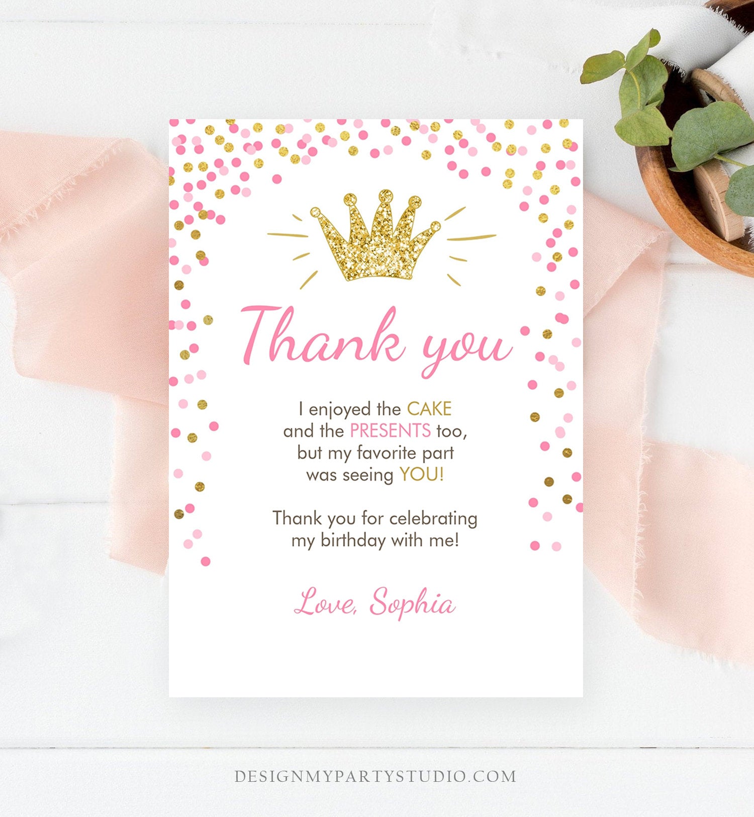 Birthday Thank You Notes Printable