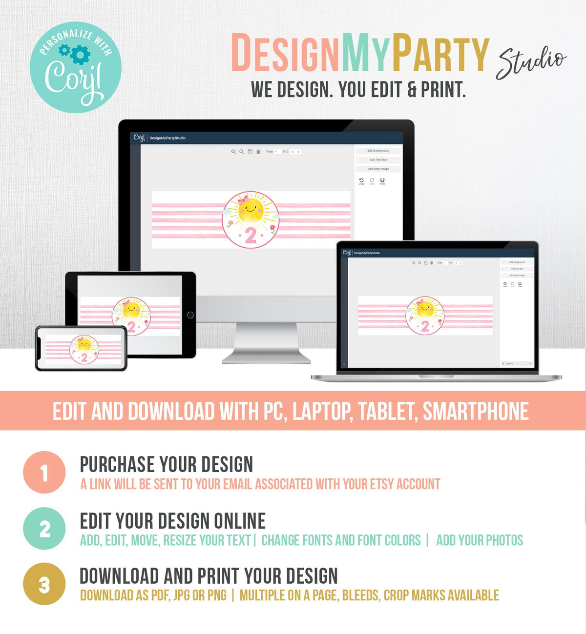 Editable Milk Bottle Labels Sunshine Birthday Summer Lemonade and Fun Lemonade Wrap Summer Milk Jar Wrap Printable Template Corjl 0141