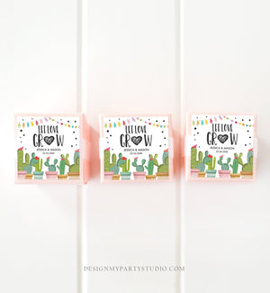 Editable Let Love Grow Tags Fiesta Cactus Favor Tags Bridal Shower Wedding Succulent Taco Bout Love Tag Corjl Baby Template Printable 0254