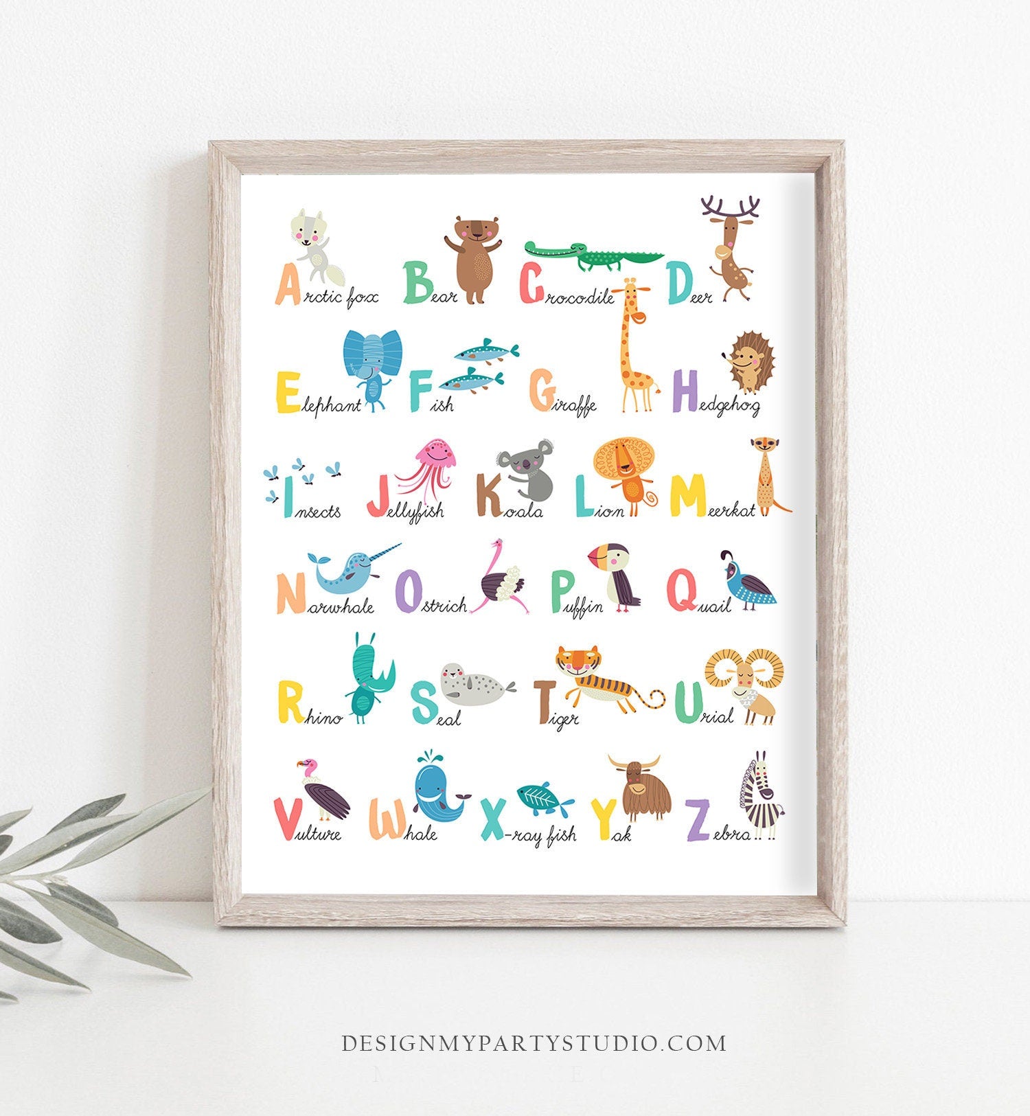 Leopard Print Letters Printable Poster Leopard Print Letters Printable Poster