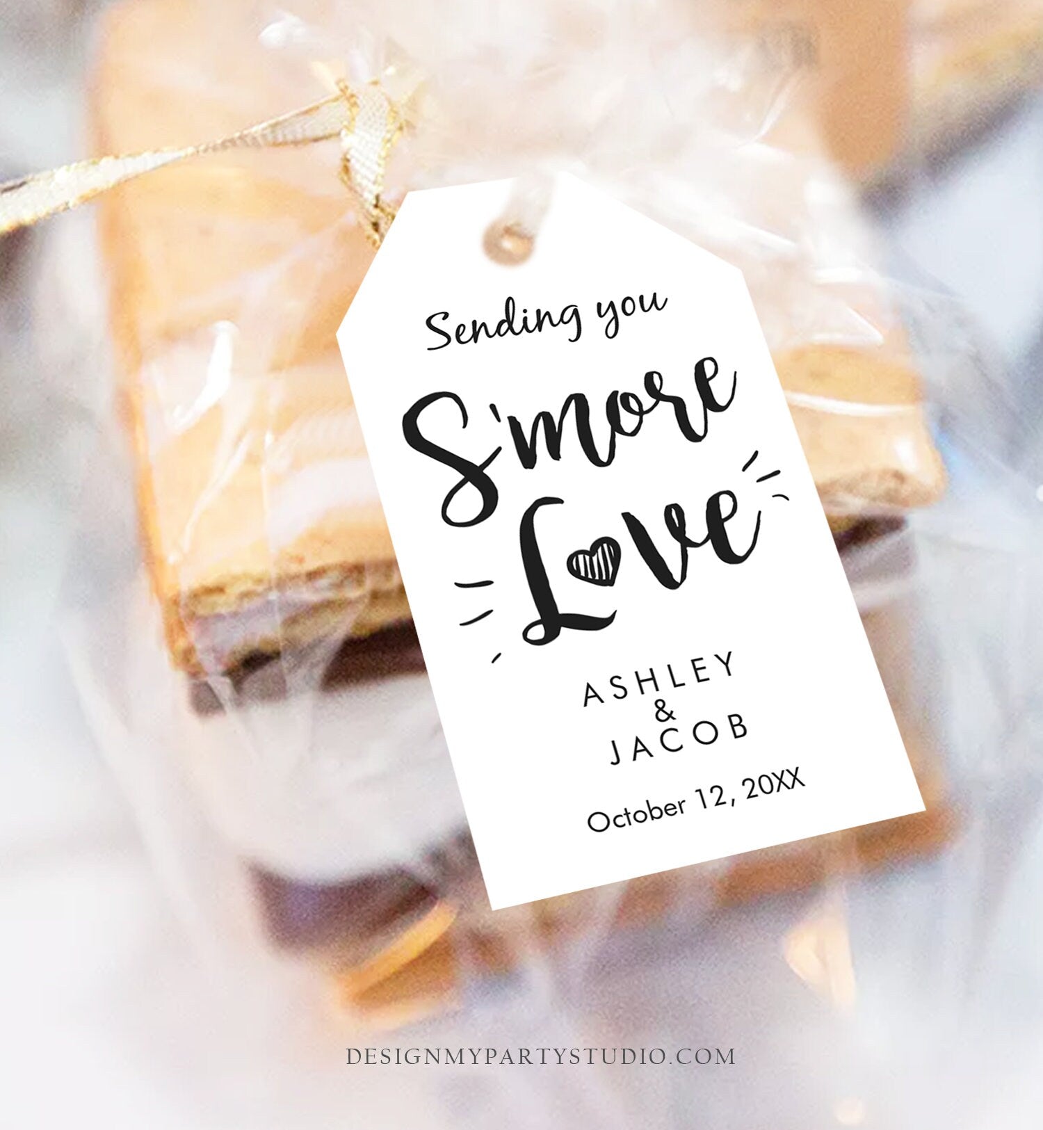 Editable Smore Love tag Template Wedding Favor Tag S'more tags S'mores - Design My Party Studio editable-smore-love-tag-template-wedding-favor-tag-s-more-tags-s-mores-design-my-party-studio