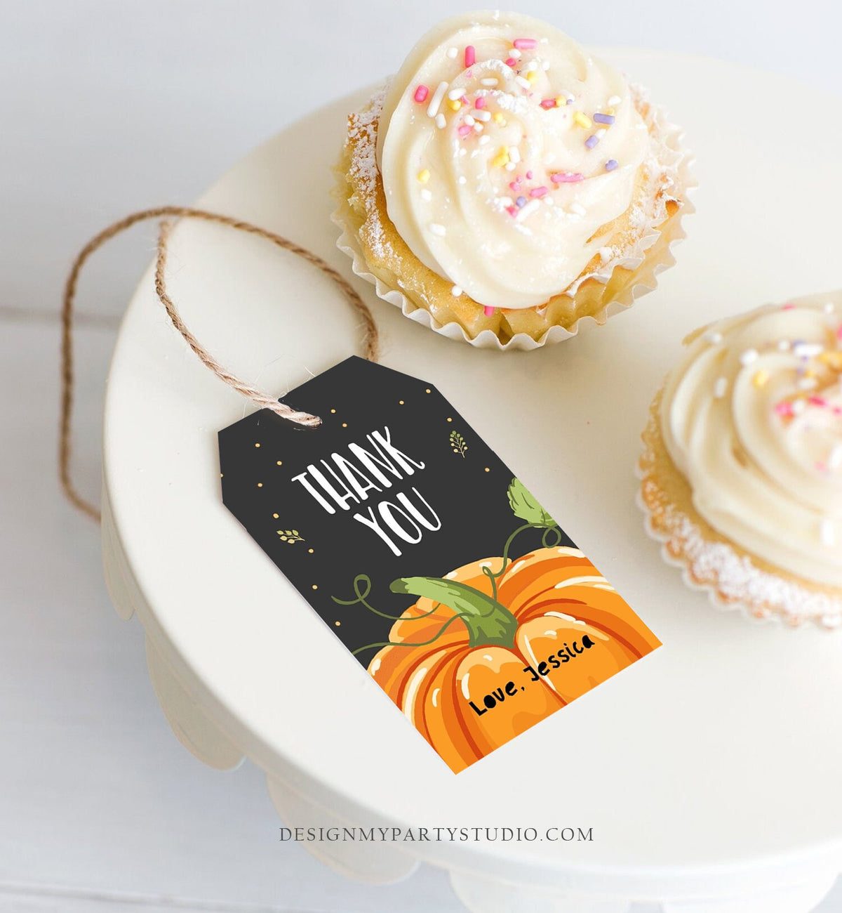 Editable Pumpkin Favor Tags Pumpkin Thank You Birthday Gift Tags Fall Autumn Halloween Shower Carving Friendsgiving Corjl Template 0175