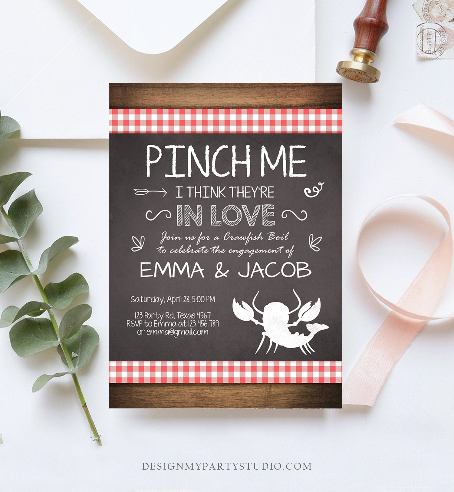 editable-crawfish-boil-invitation-engagement-party-invitation-couples-design-my-party-studio for Free Printable Blank Crawfish Boil Invitations Editable Crawfish Boil Invitation Engagement Party Invitation Couples - Design My Party Studio for Free Printable Blank Crawfish Boil Invitations