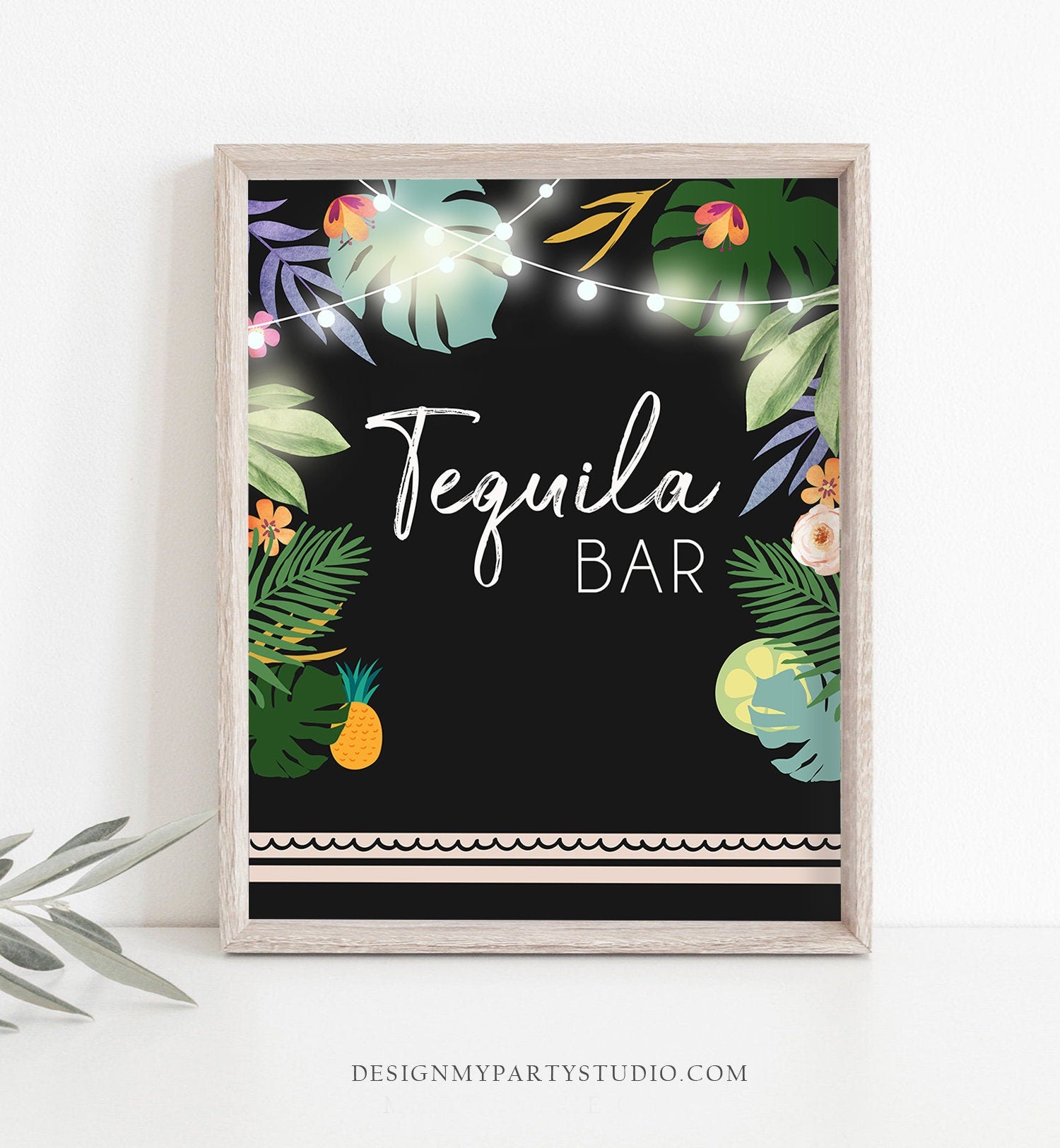 Party Week. Sign Aloha Party Sign