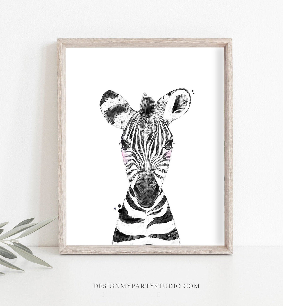 Zebra Printable Nursery Wall Art Wild Animals Nursery print Print Modern Party Animal Birthday Decor Jungle Zoo Baby room PRINTABLE 0322