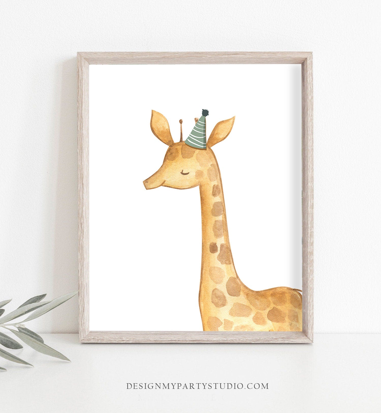 Party Safari Animals Print Set Birthday Decor Wall Art Wild Animals Nursery Party Animals Decor Jungle Lion Giraffe Download Printable 0163