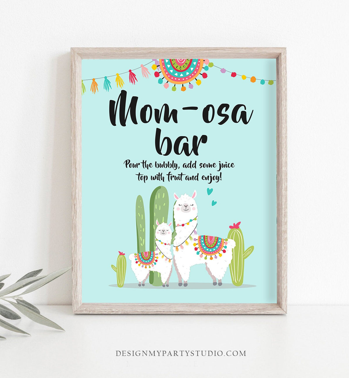 Llama Baby Shower Signs Momosa Bar Sign Mimosa Mimosa Bar Llama Fiesta Baby Shower Mom-osa Sign Mexican Blue Boy Download PRINTABLE 0079