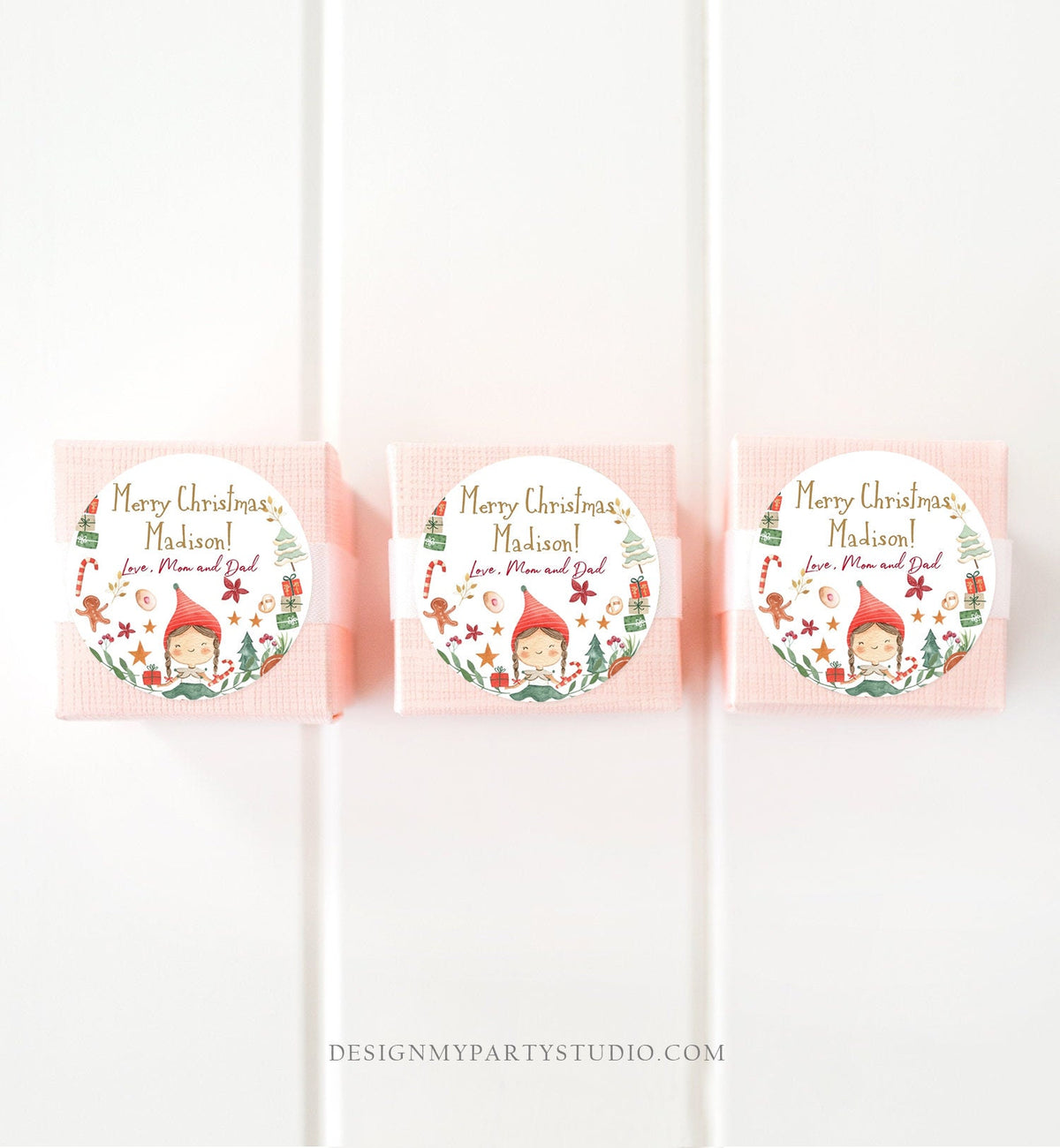 Editable Elf Christmas Stickers Christmas Gift Labels Merry Christmas Tags Gift Tags Xmas Favor Tags Elf Kids Santa Digital PRINTABLE 0358