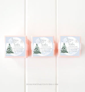 Editable Hot Chocolate Bomb Tags Bomb Instructions Hot Cocoa Tags Bomb Label Tree Winter Christmas Warm Winter Wishes Digital PRINTABLE 0363