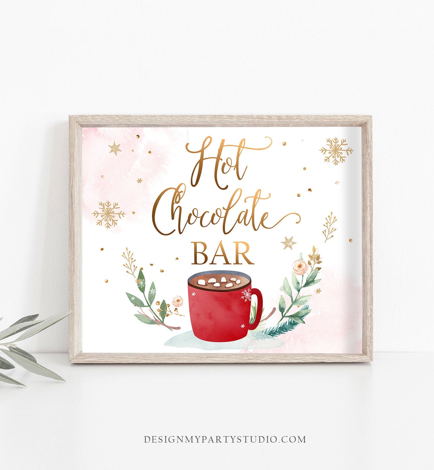 Hot Chocolate Bar Sign Hot Cocoa Bar Printable Table Sign Christmas Bi - Design My Party Studio hot-chocolate-bar-sign-hot-cocoa-bar-printable-table-sign-christmas-bi-design-my-party-studio