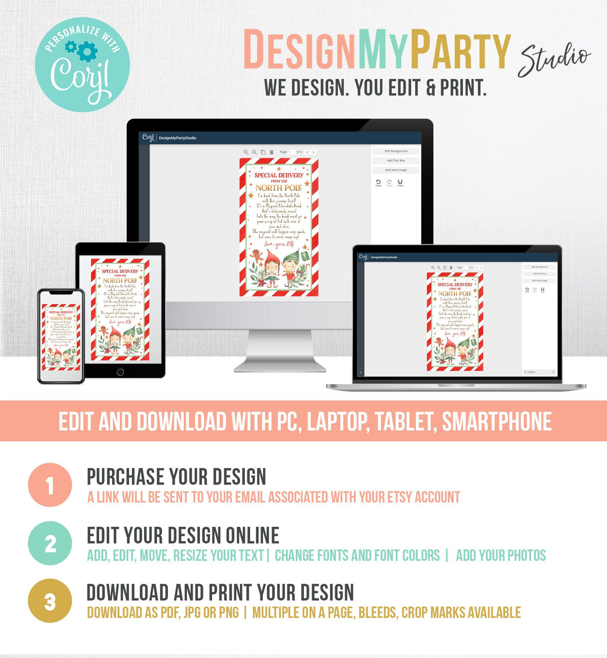 Editable Elf Hot Chocolate Bomb Tags Bomb Instructions Hot Cocoa Favor Tags Elf Arrival Christmas Gift North Pole Printable Template 0358
