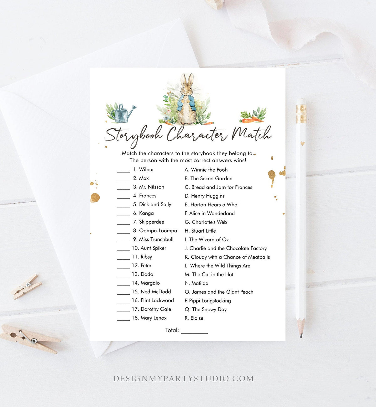 Editable Peter Rabbit Baby Shower Games Bundle Baby Shower Activity Games Pack Bunny Baby Shower Neutral Games Printable Corjl Template 0351