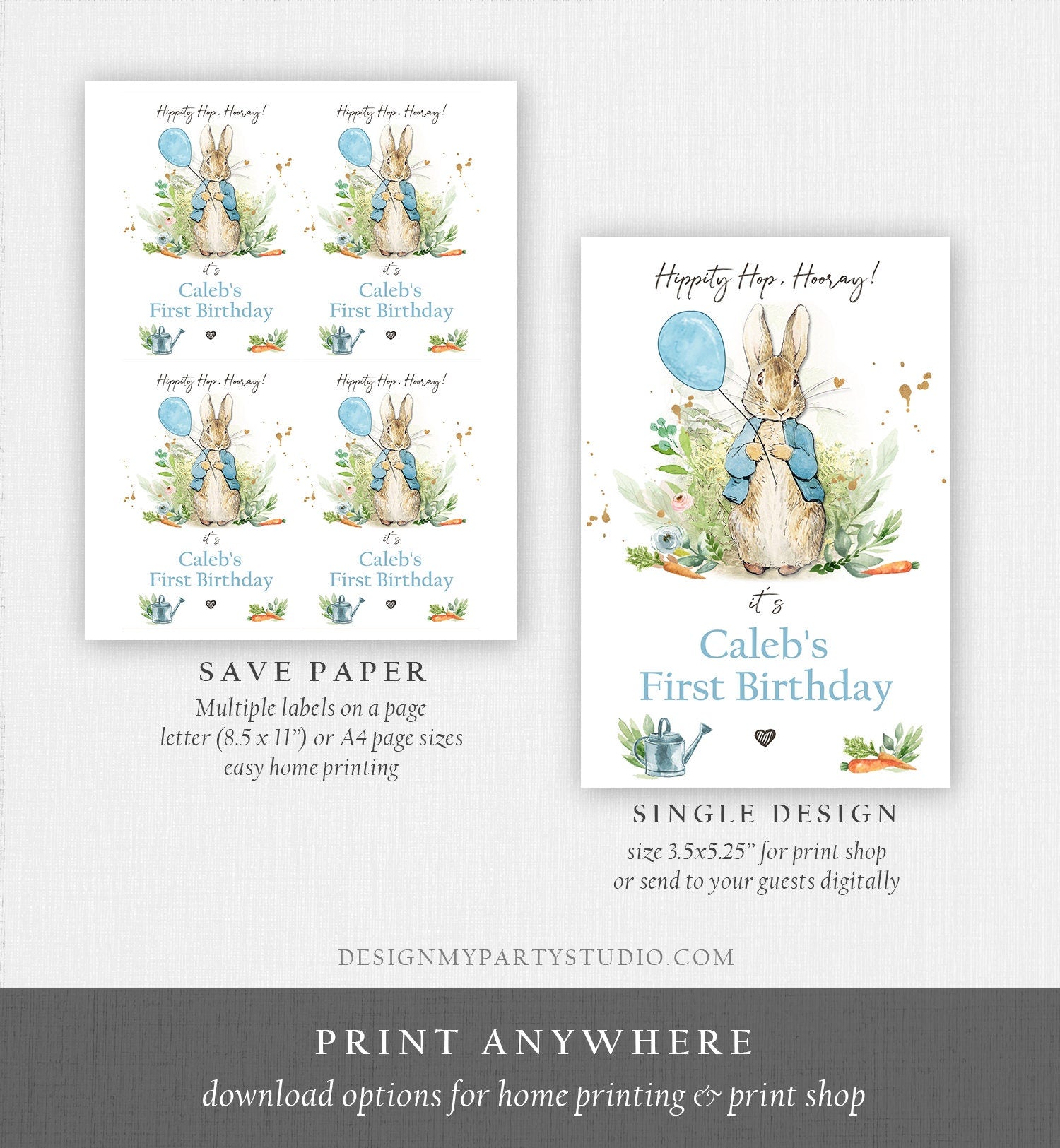 Editable Peter Rabbit Capri Sun Labels Juice Pouch Labels Bunny Birthday Rustic Watercolor Juice Cup Download Corjl Template Printable 0351