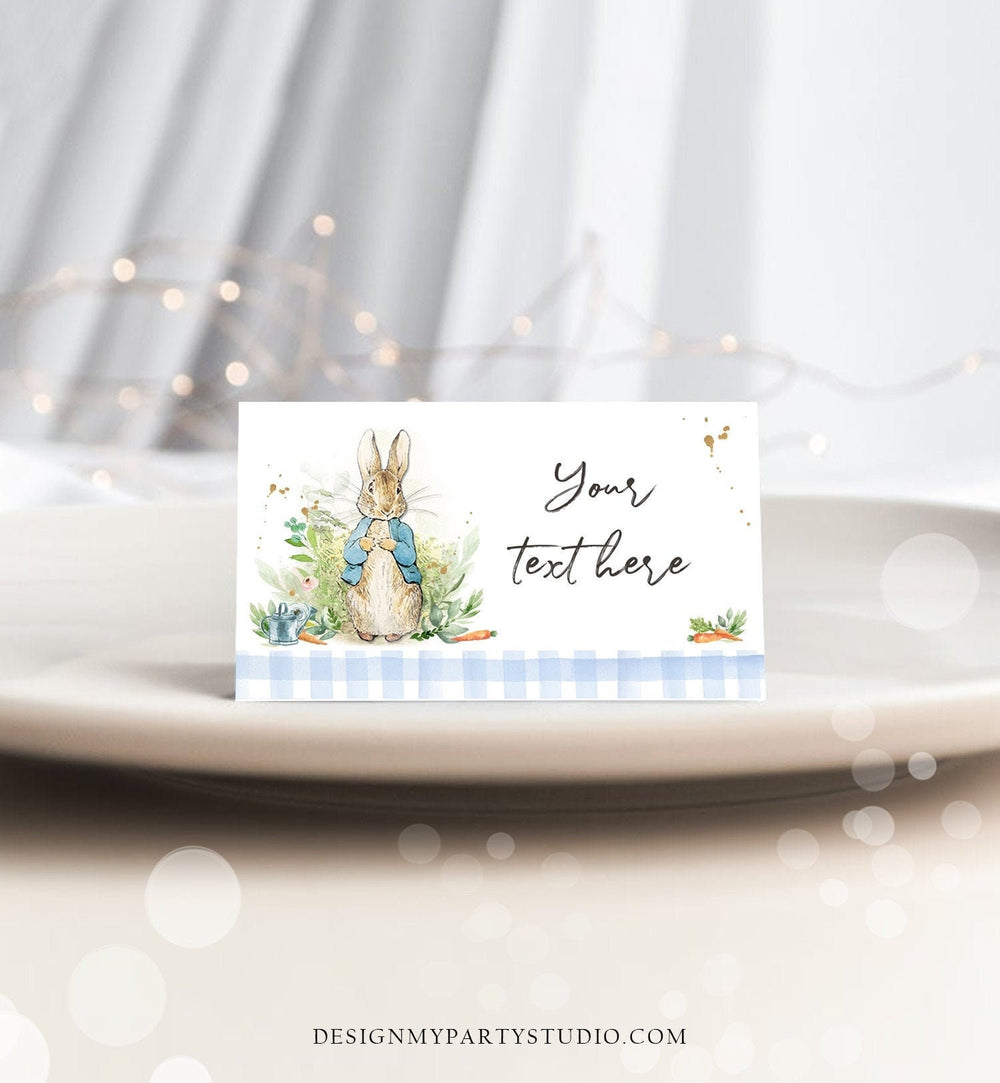 Editable Peter Rabbit Food Labels Rabbit Place Card Tent Card Escort C ...