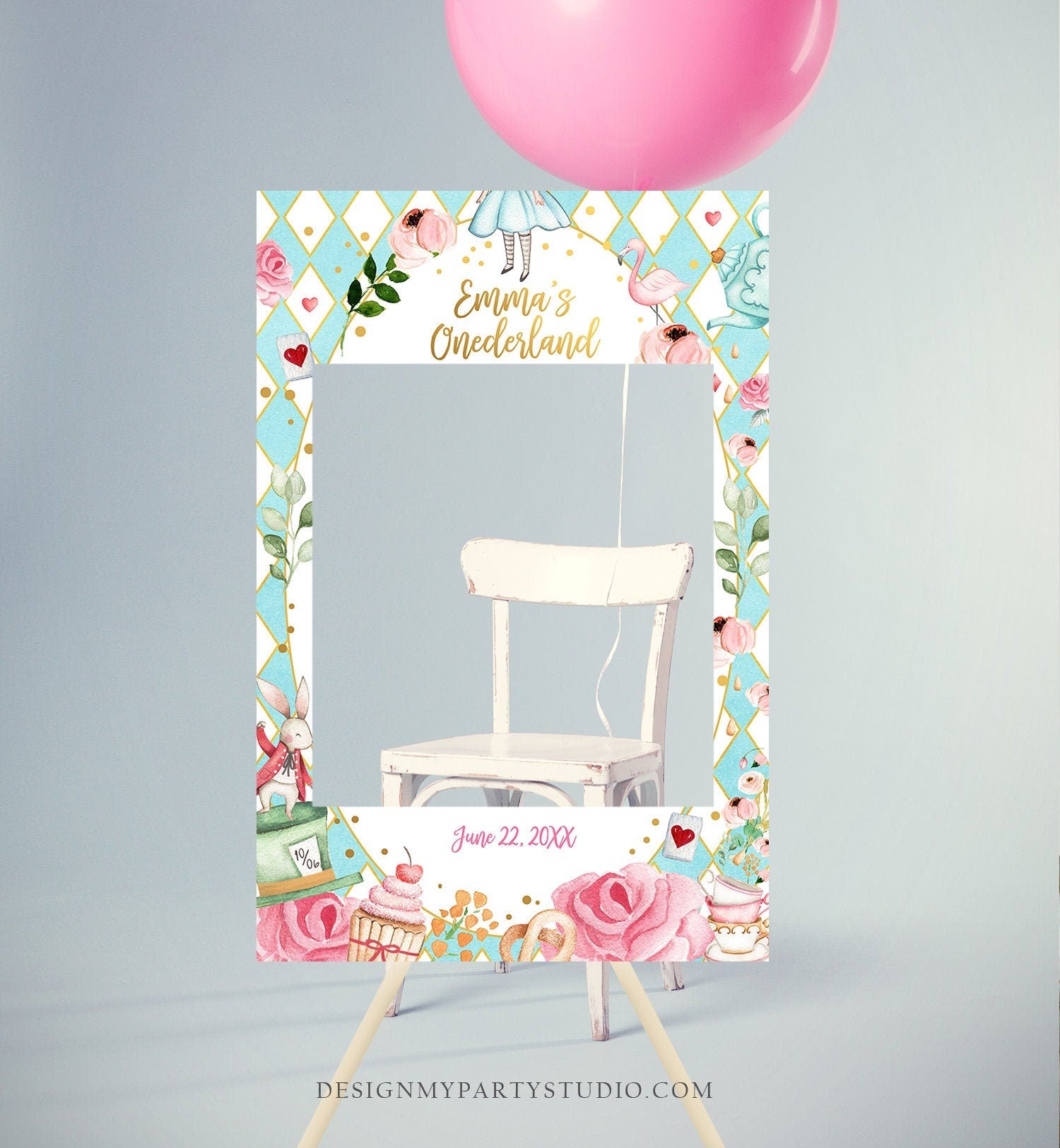 Alice In Wonderland Birthday Party Decoration Supplies Balloon