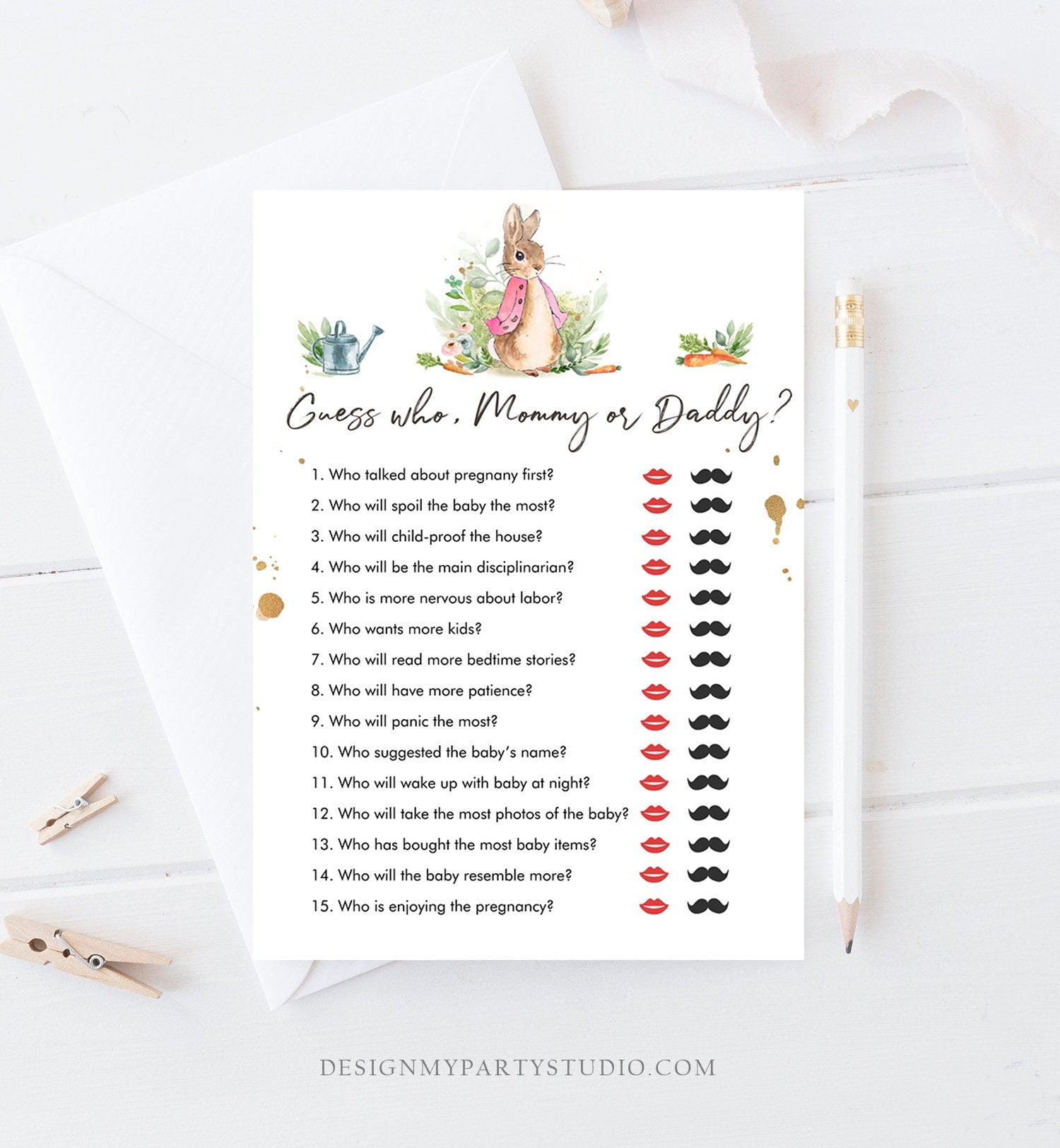 Printable Mommy And Daddy