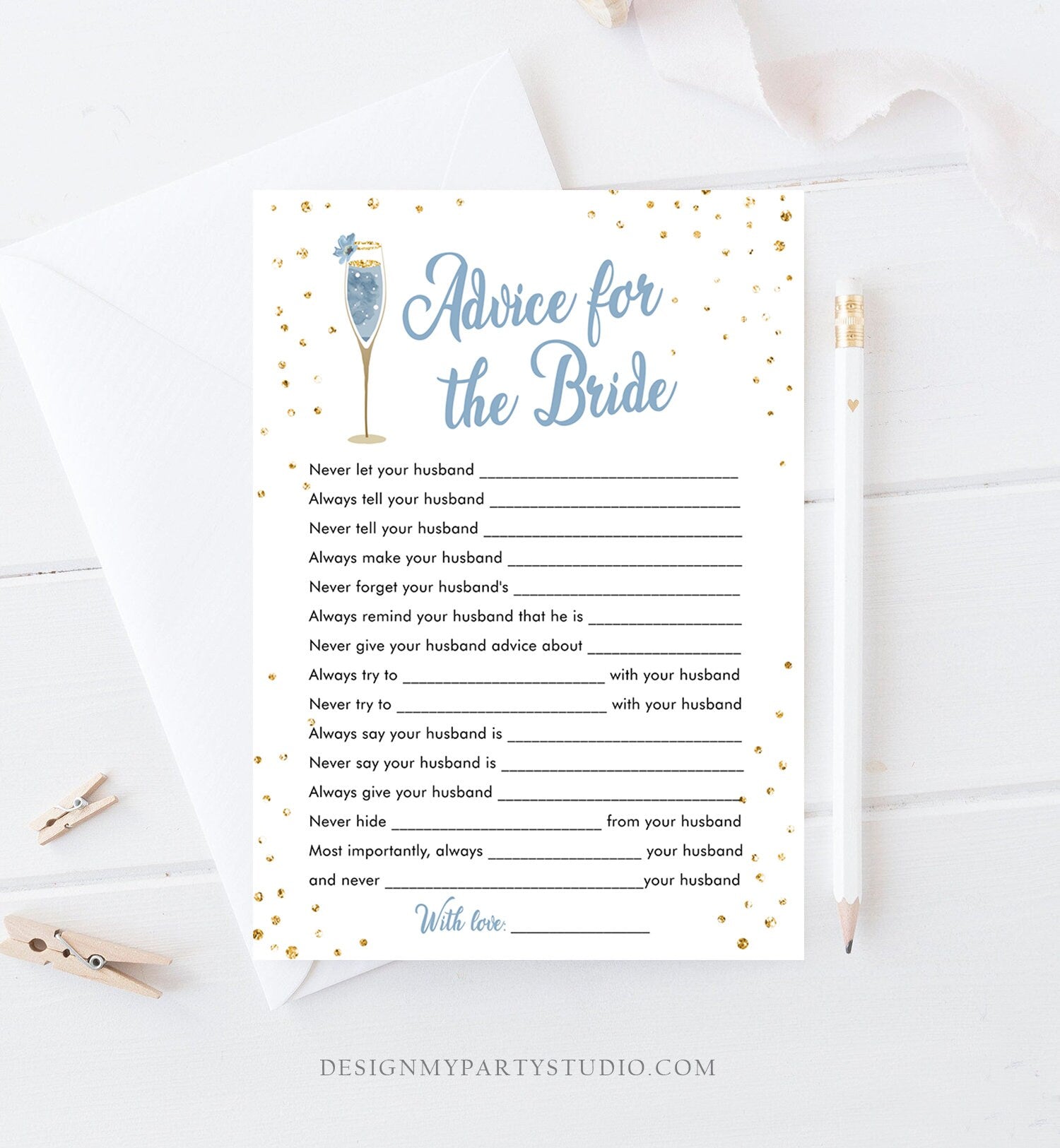 Editable Advice for the Bride to Be Brunch and Bubbly Bridal Shower Ga - Design My Party Studio editable-advice-for-the-bride-to-be-brunch-and-bubbly-bridal-shower-ga-design-my-party-studio