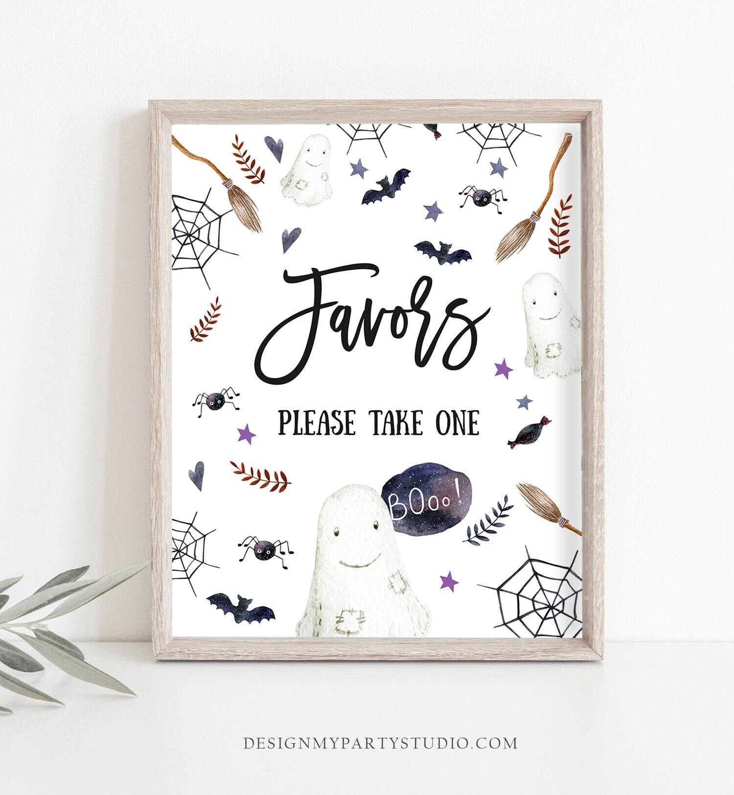 Halloween Favors Sign Halloween Baby Shower Sign Treats Table Little B - Design My Party Studio halloween-favors-sign-halloween-baby-shower-sign-treats-table-little-b-design-my-party-studio