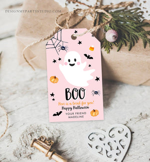 Editable Halloween Favor Tags Boo Gift Tags Costume Party Trick Or Treat Favor Tags Birthday Party Download Printable Template Corjl 0418