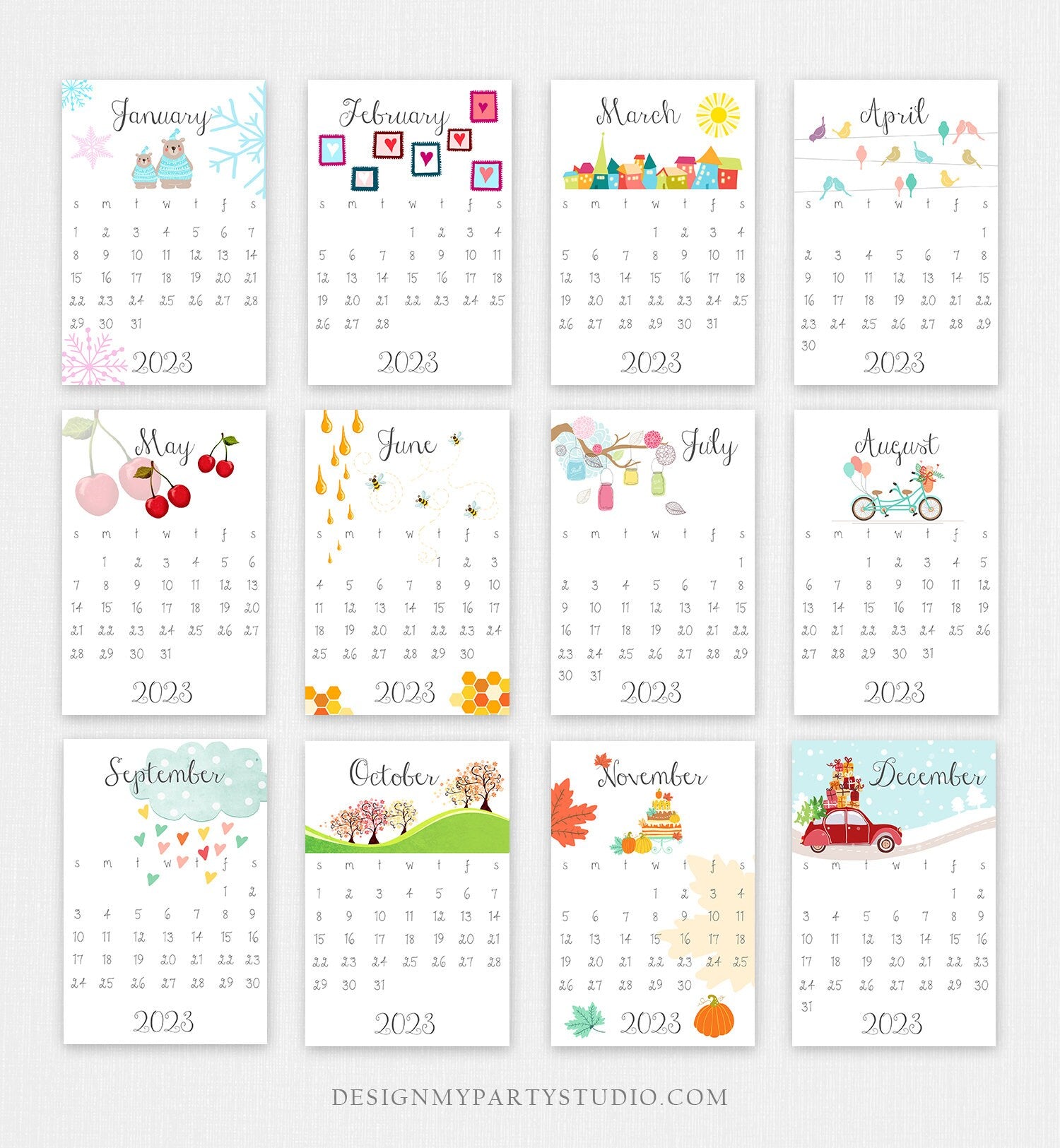 4x6 Printable Calendar 4x6 Printable Calendar