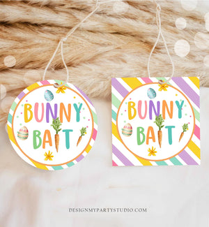 Editable Bunny Bait Favor Tag Easter Cookie Tag Teacher Appreciation Classroom Gift Tag Easter Egg Easter Treat Digital PRINTABLE 0449
