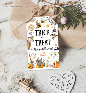 Editable Halloween Favor Tags Boo Gift Tags Costume Party Trick Or Treat Favor Tags Ghost Treat Tag Download Printable Corjl 0261 0475